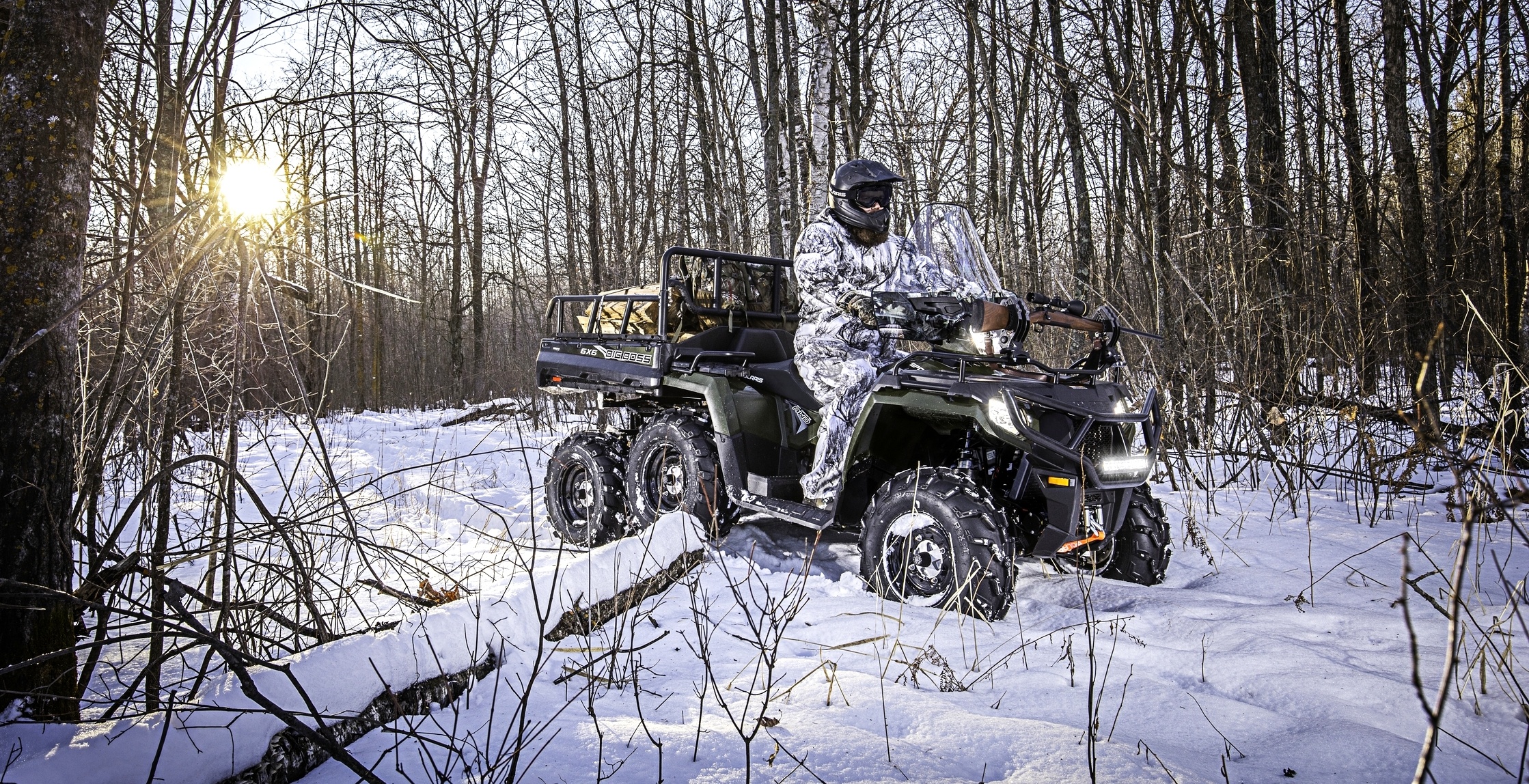 Polaris Sportsman 570 Big Boss 6x6, polaris bringt sportsman, Auto 6x6, big boss, 2240x1150 HD Desktop