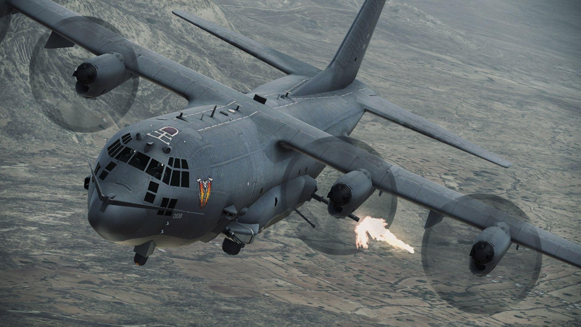 Lockheed AC-130, HD wallpapers, Military aircraft, 1920x1080 Full HD Desktop