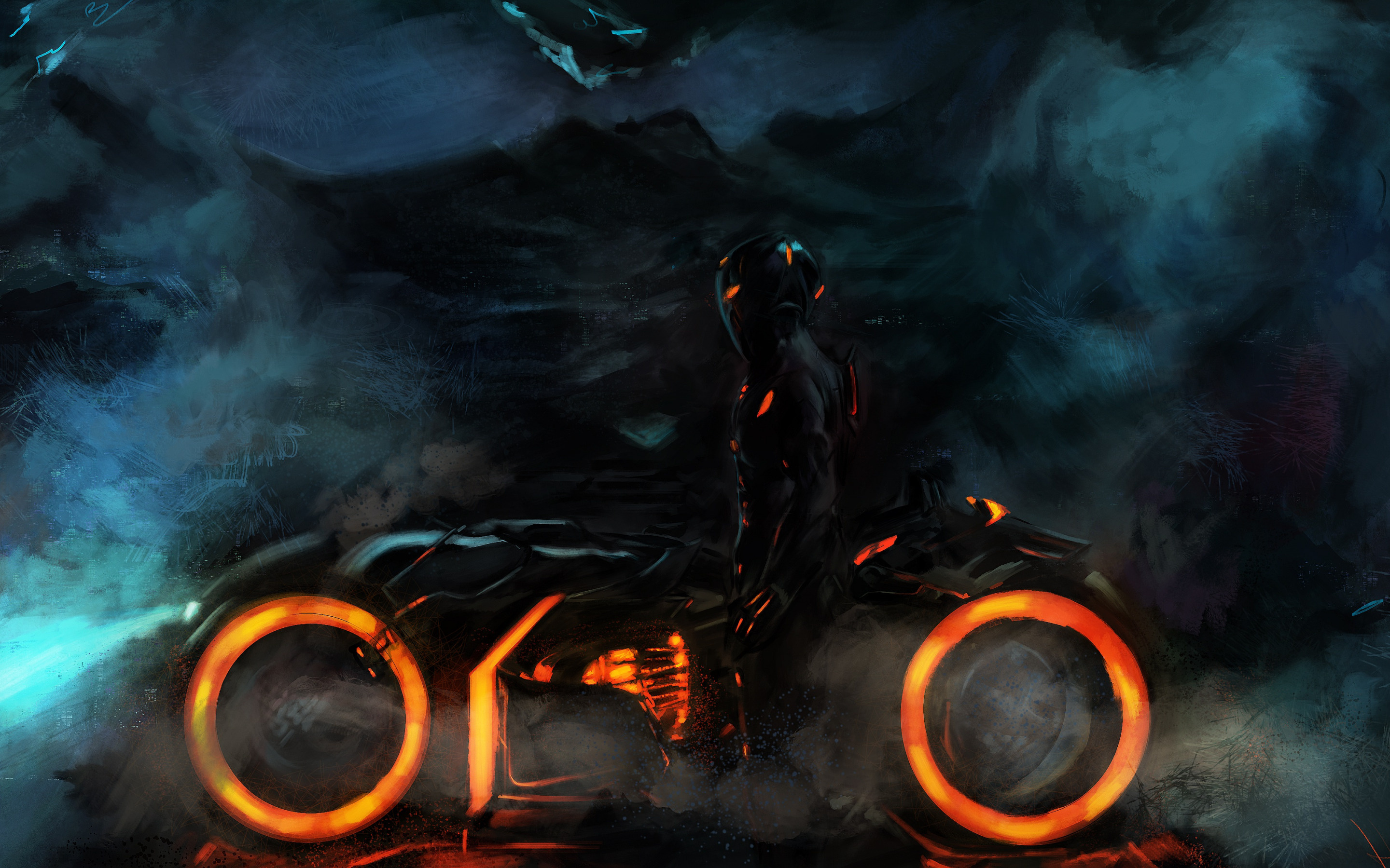 Tron Movie, Action-Packed Adventure, Fantasy World, Rinzler Character, 2880x1800 HD Desktop