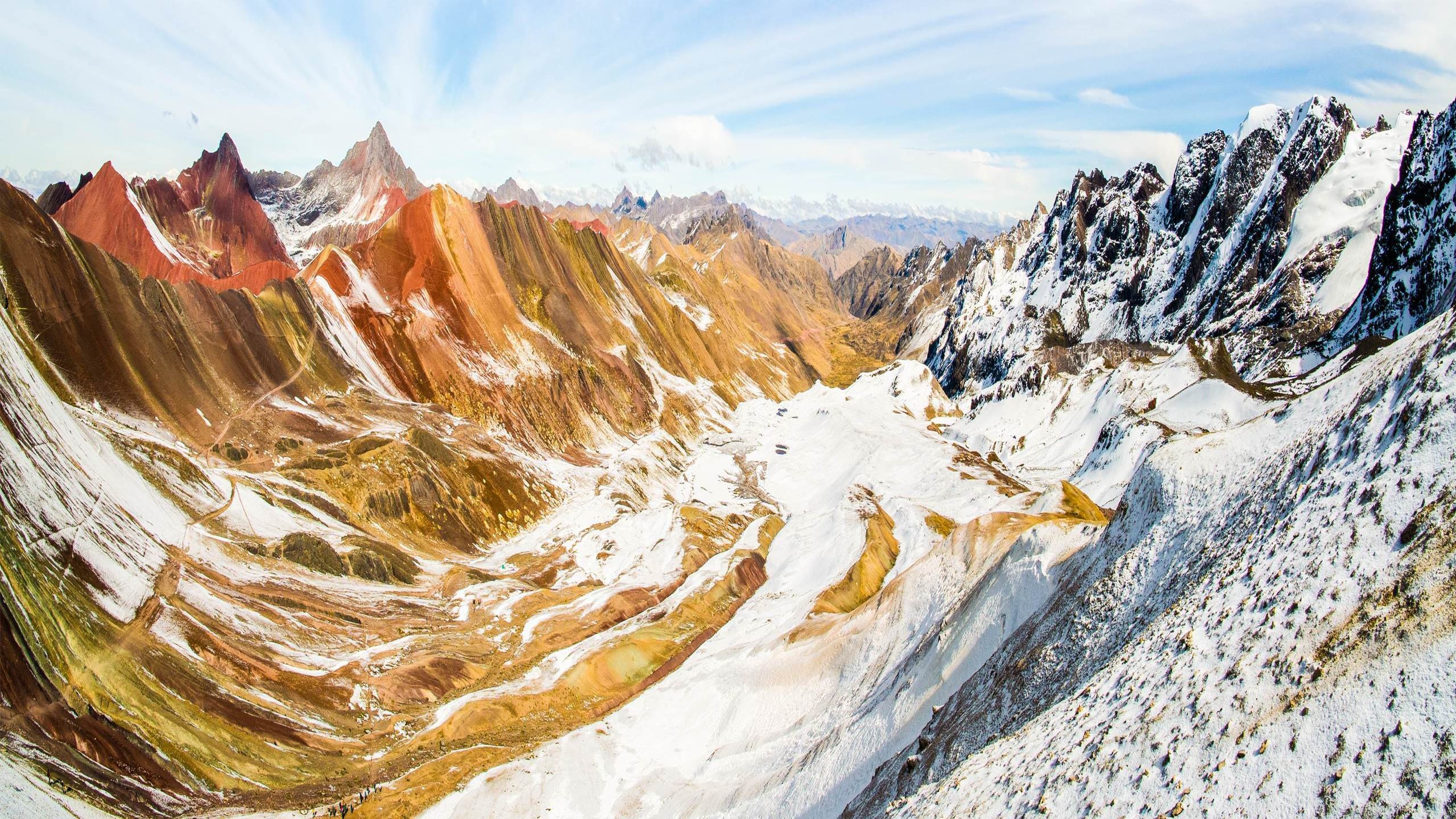 Peruvian Andes, Travel destination, Andes mountains, Breathtaking views, 2560x1440 HD Desktop