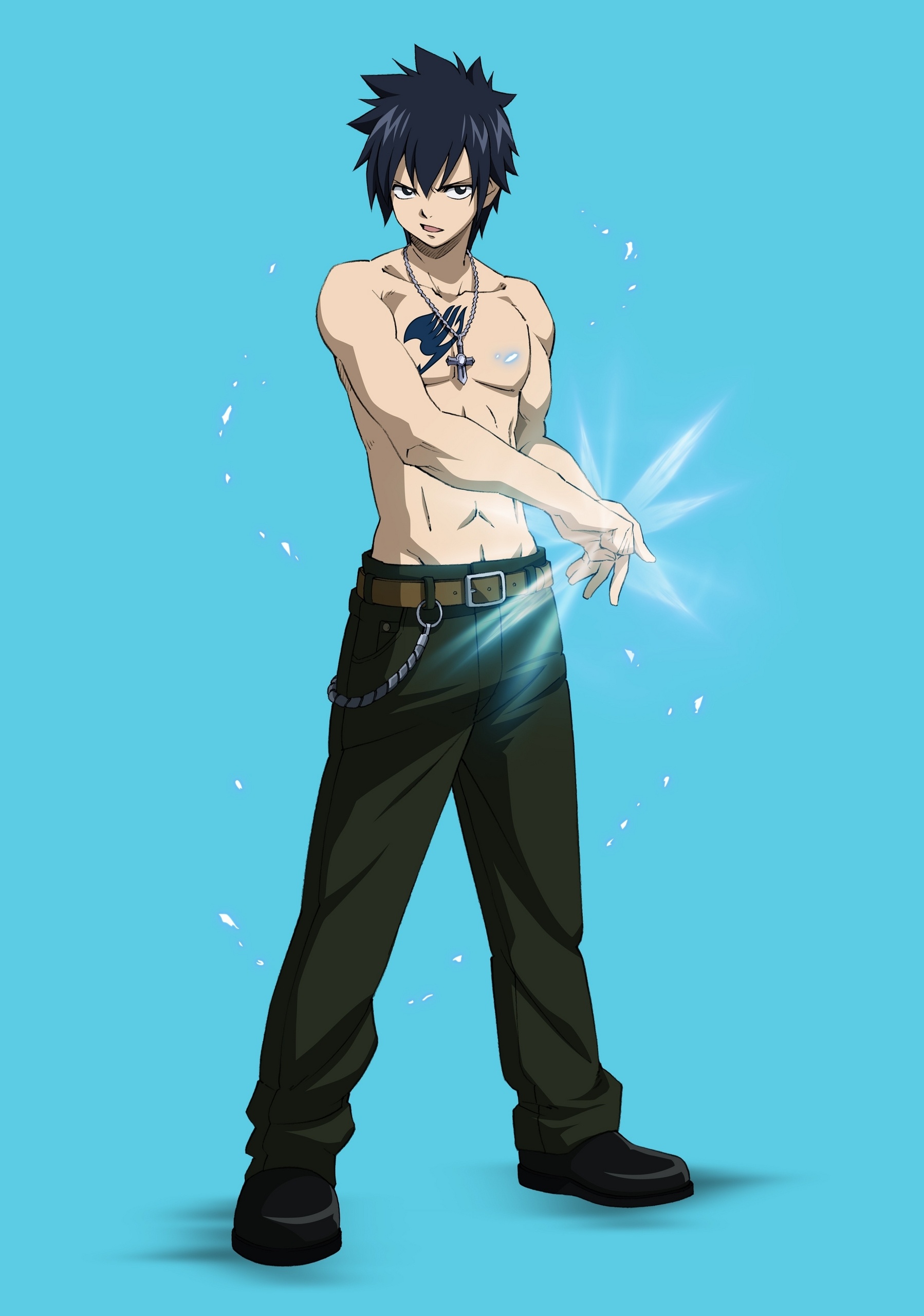 Gray Fullbuster, Anime character, Ice magic, Powerful warrior, 1800x2560 HD Phone