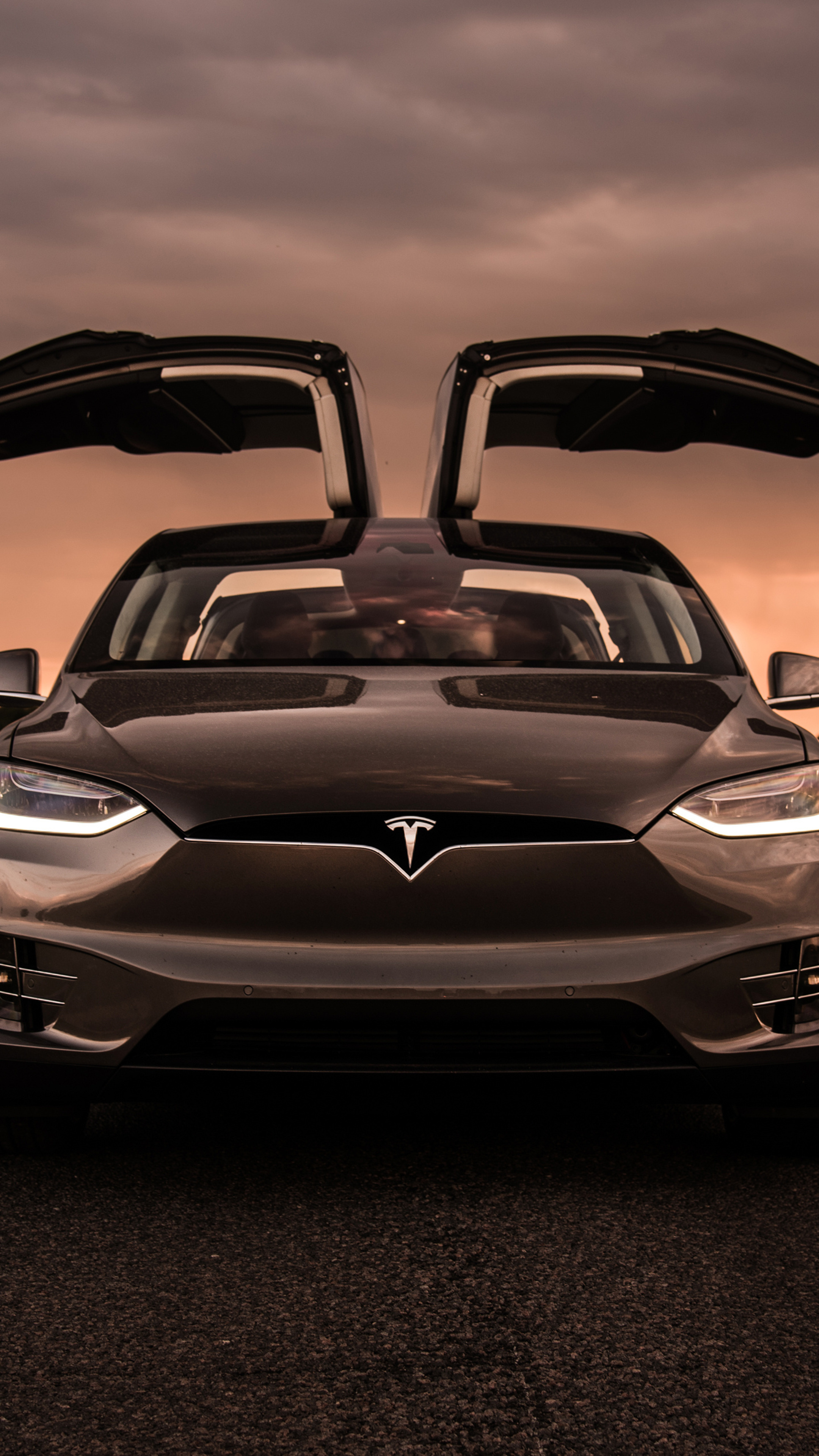 Tesla Model X Front, 4K, Sony Xperia X, 2160x3840 4K Phone