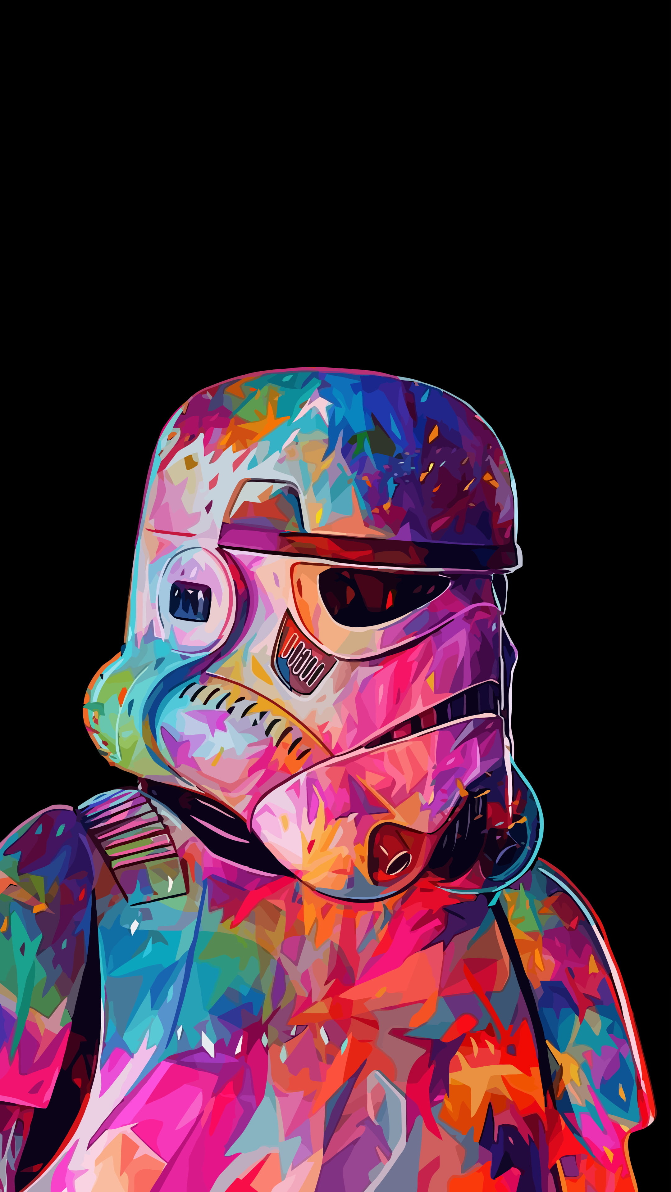 Stormtrooper, Simple Wallpaper, 2160x3840 4K Phone