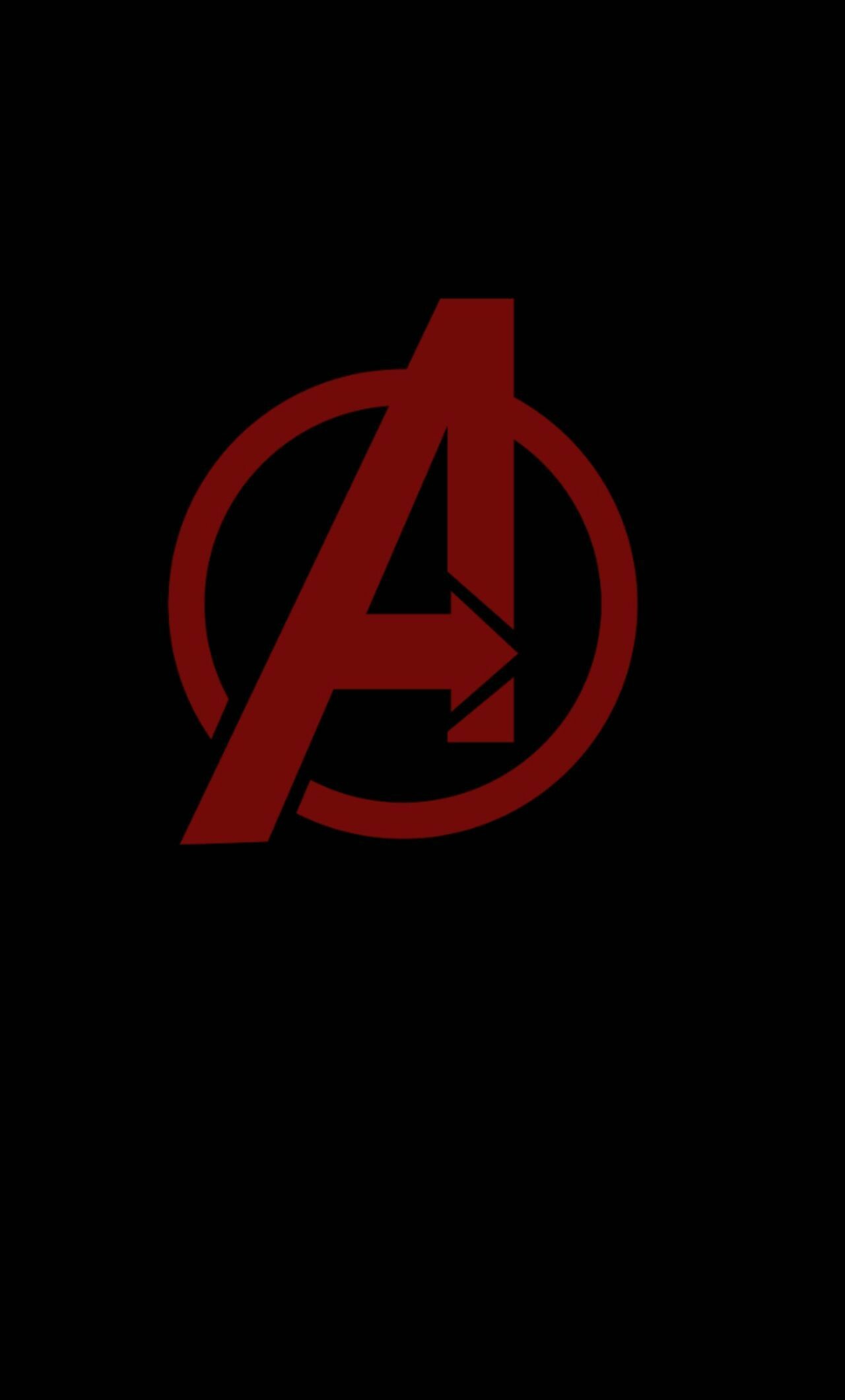 Avengers, Wallpaper, 4K, Logo, 1280x2120 HD Phone