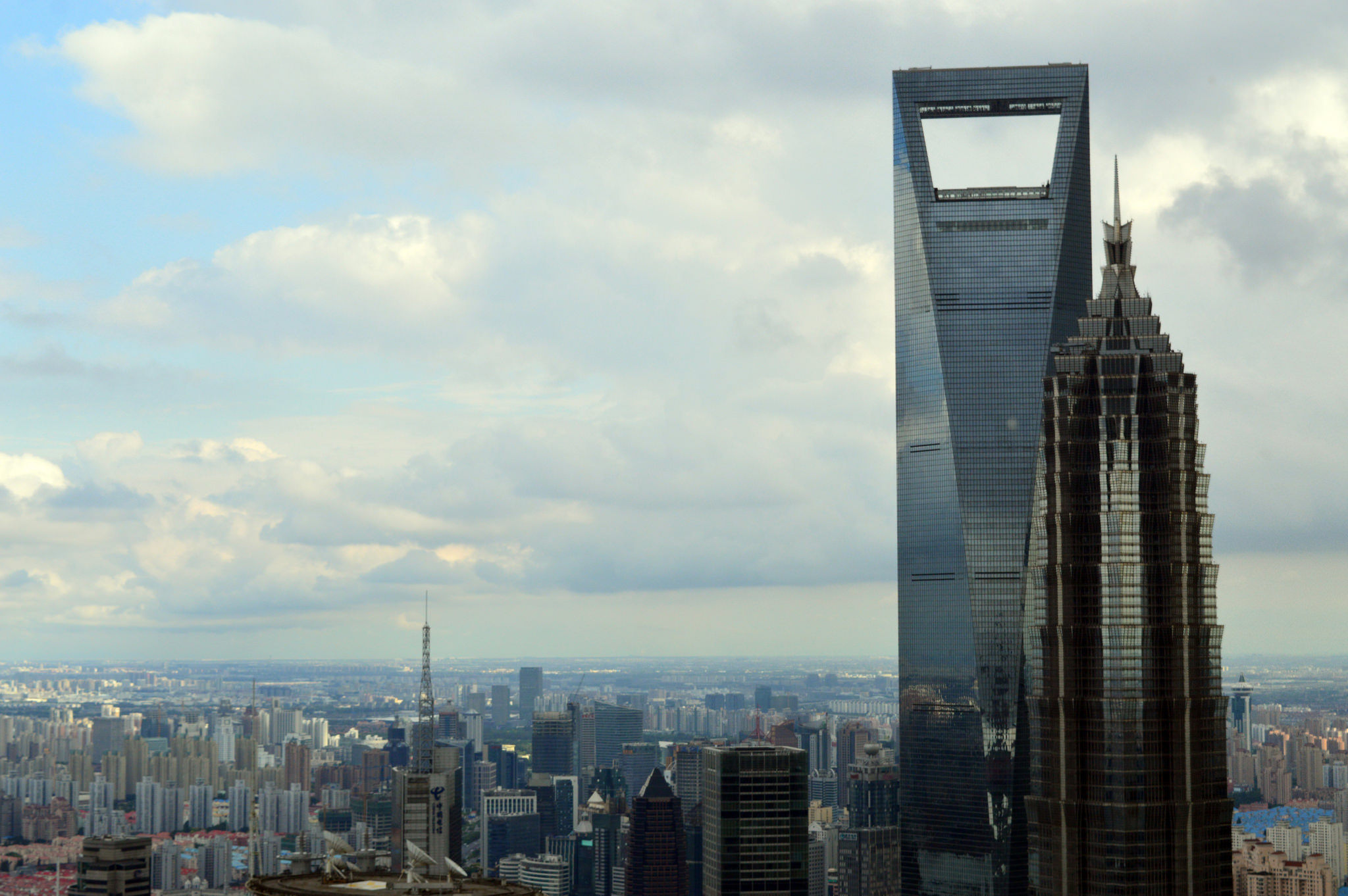 Shanghai World Financial Center, Modern skyscraper, Shanghai, Thousand wonders, 2050x1370 HD Desktop