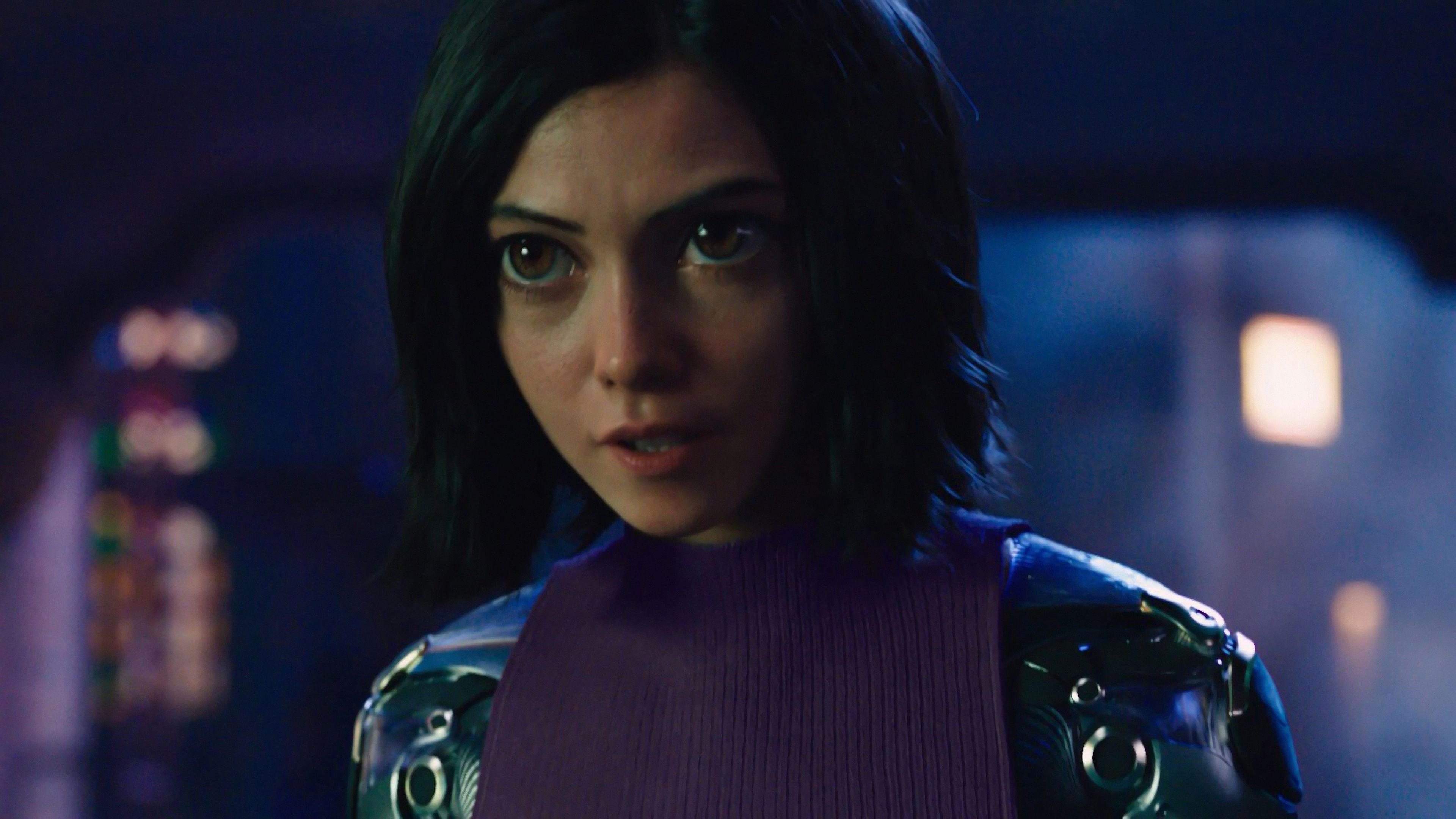 Alita, Battle Angel, Rosa Salazar, 2018 movie, 3840x2160 4K Desktop