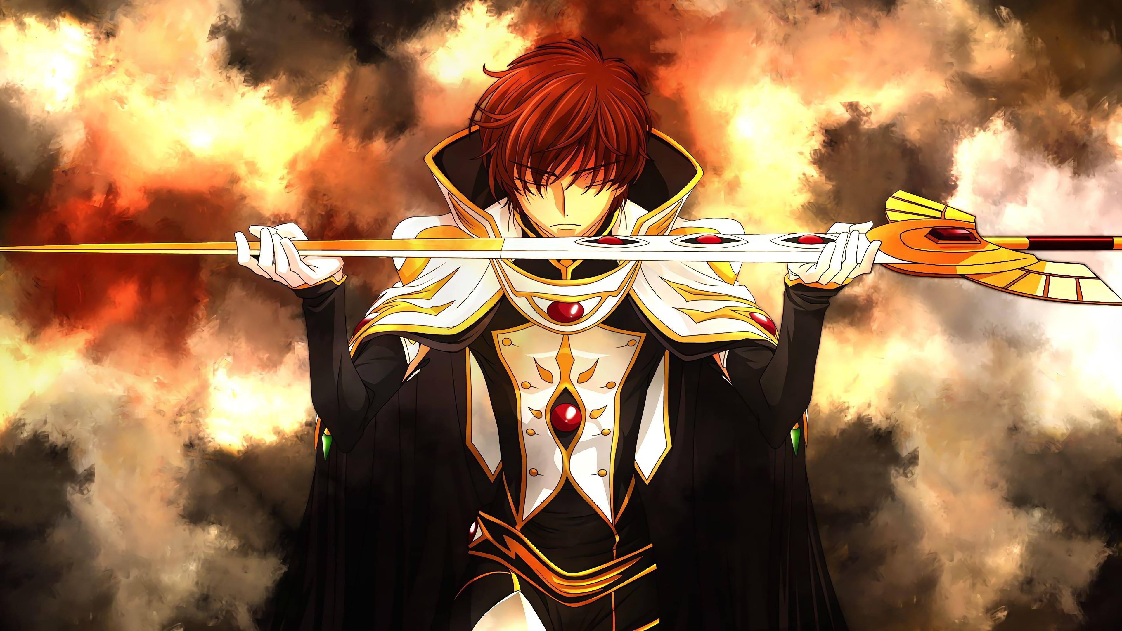 Lelouch Lamperouge, Anime protagonist, Rebellion leader, Charismatic strategist, 3840x2160 4K Desktop