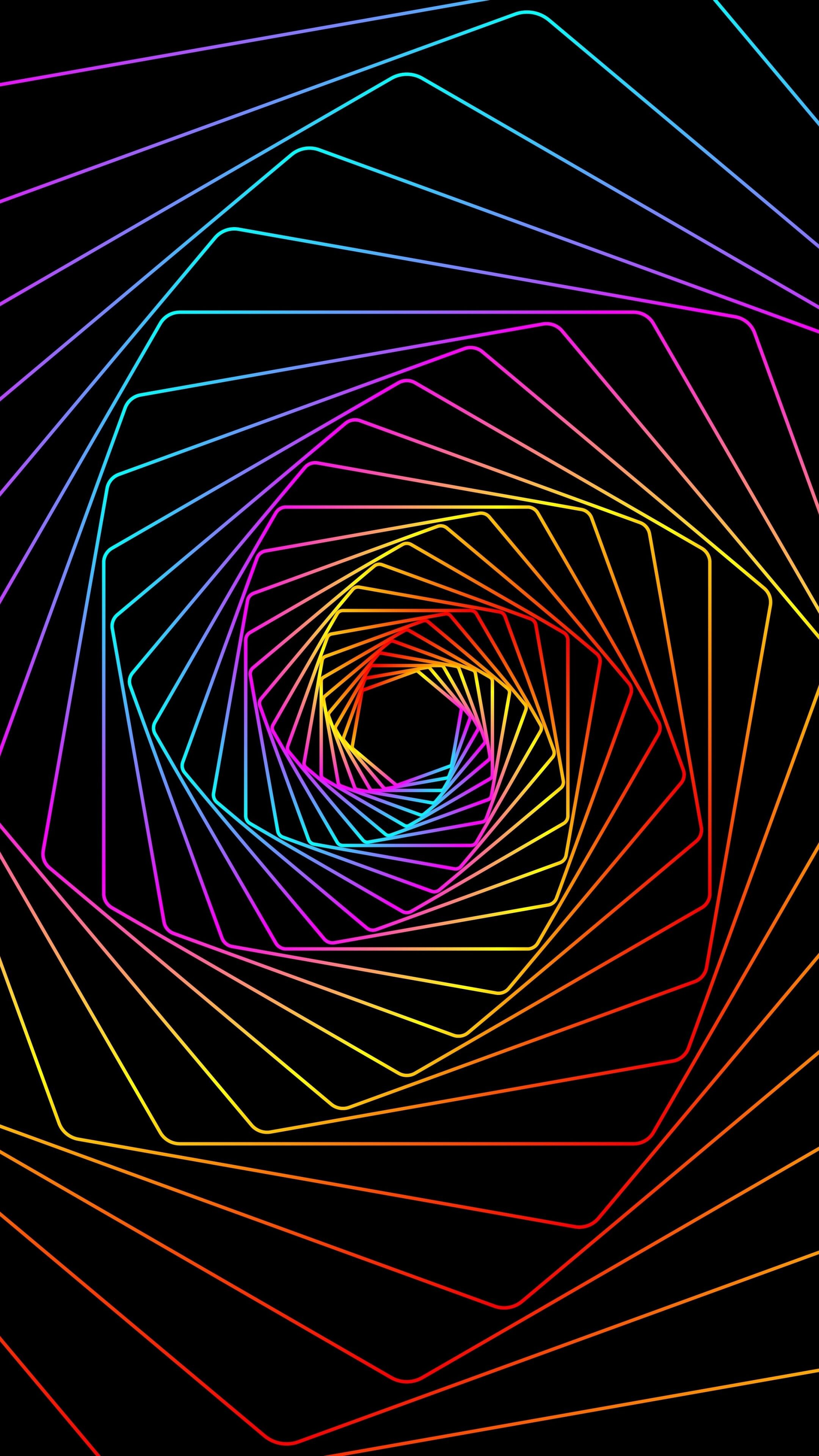 Swirl, Geometric Abstract Wallpaper, 2160x3840 4K Phone