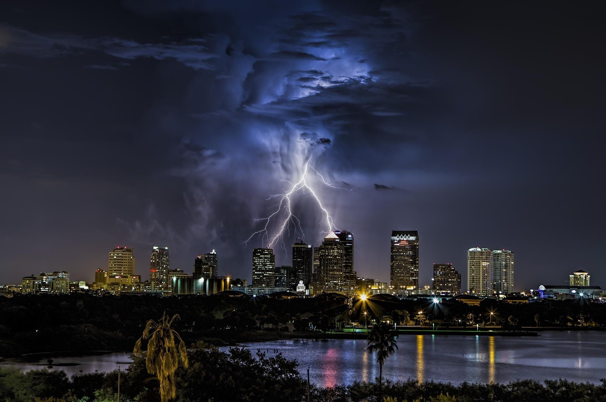 Tampa Skyline, Beautiful wallpapers, 2050x1360 HD Desktop