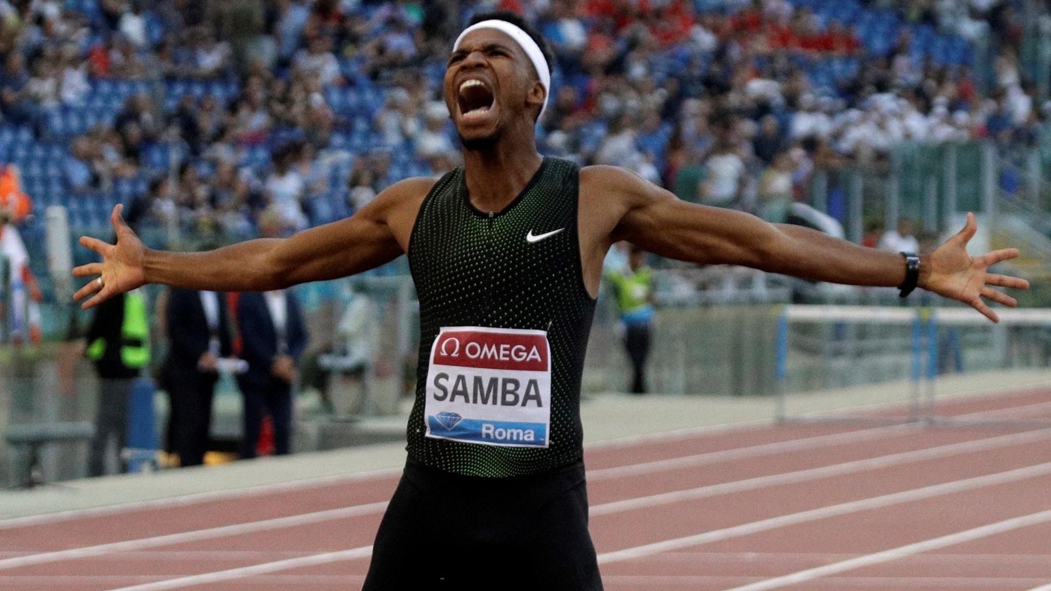 Abderrahman Samba, Paris triumph, RadioSporten coverage, Second-fastest hurdler, 2050x1160 HD Desktop