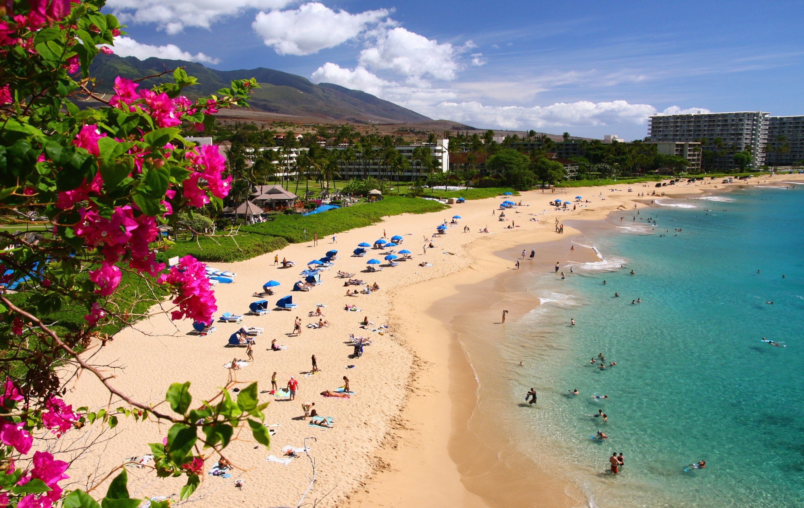 Kaanapali, Hawaiian Beaches Wallpaper, 2560x1620 HD Desktop