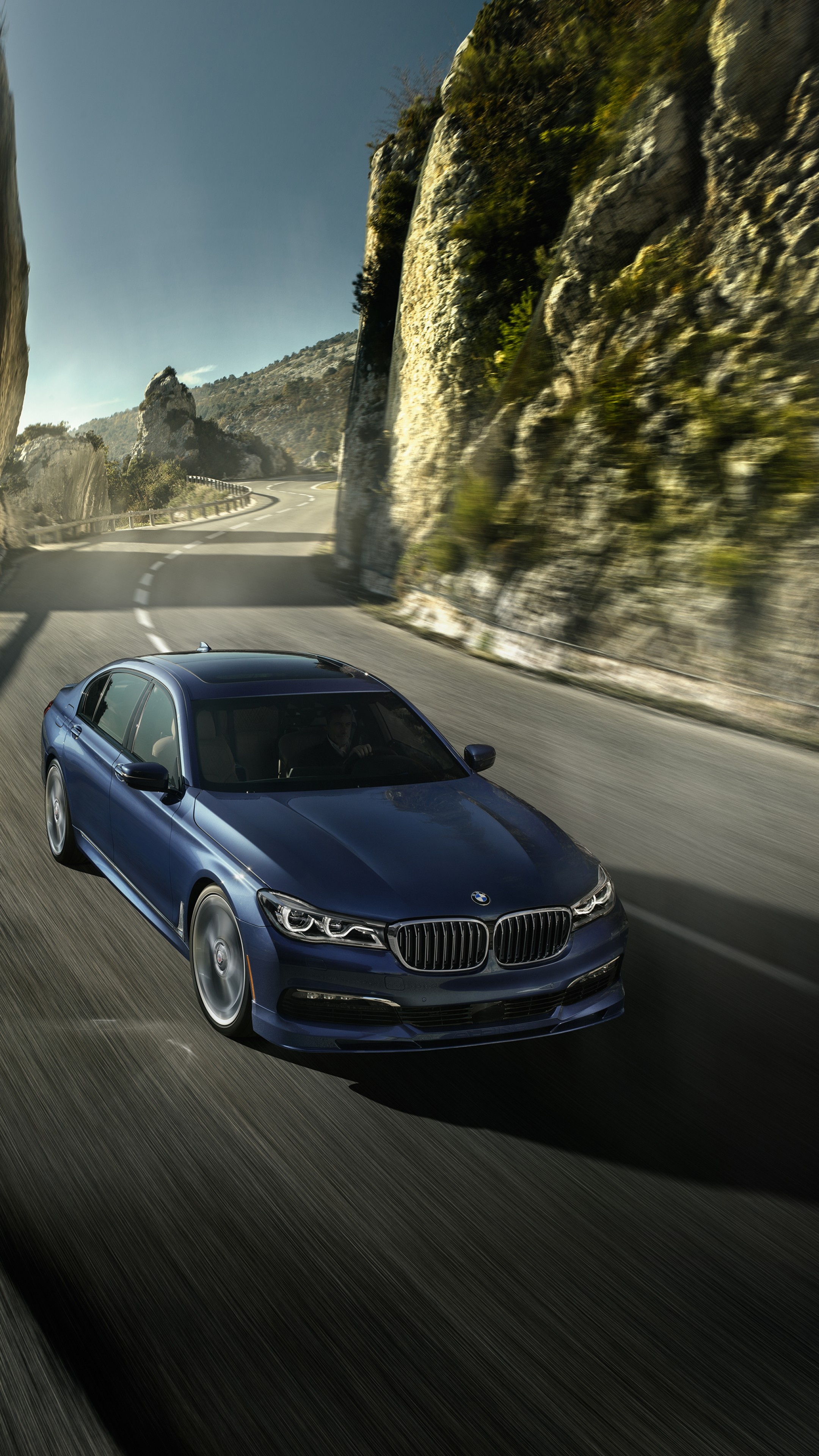 Alpina B7 xDrive, Geneva Auto Show 2016, 7 Series sedan, Automotive beauty, 2160x3840 4K Phone