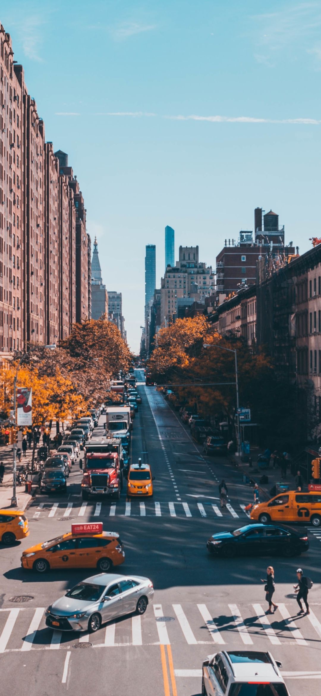 New York Streets, Street wallpapers, NYC, 1080x2340 HD Phone