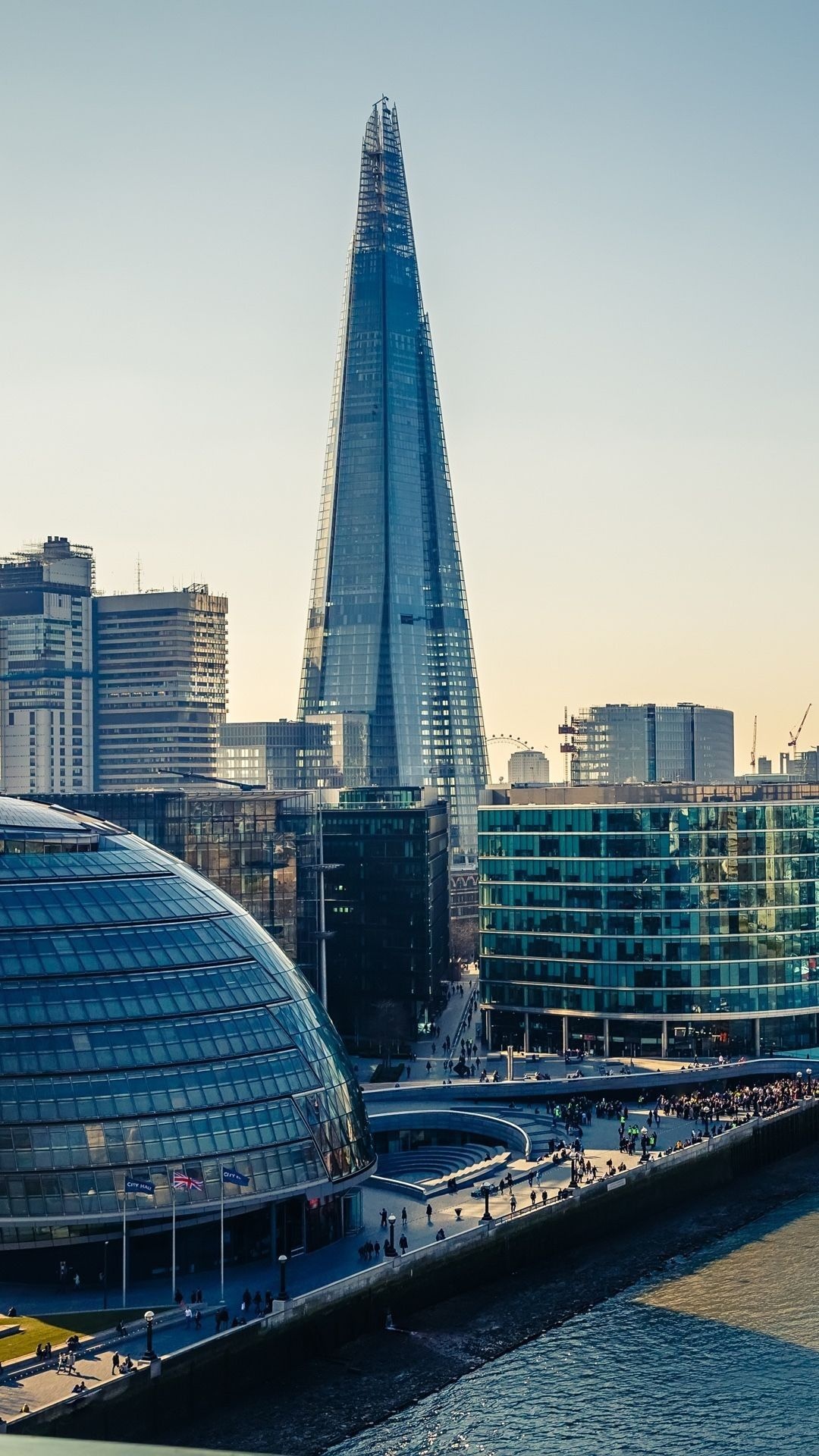 The Shard, Elegant London, Live wallpaper, iPhone, 1080x1920 Full HD Phone