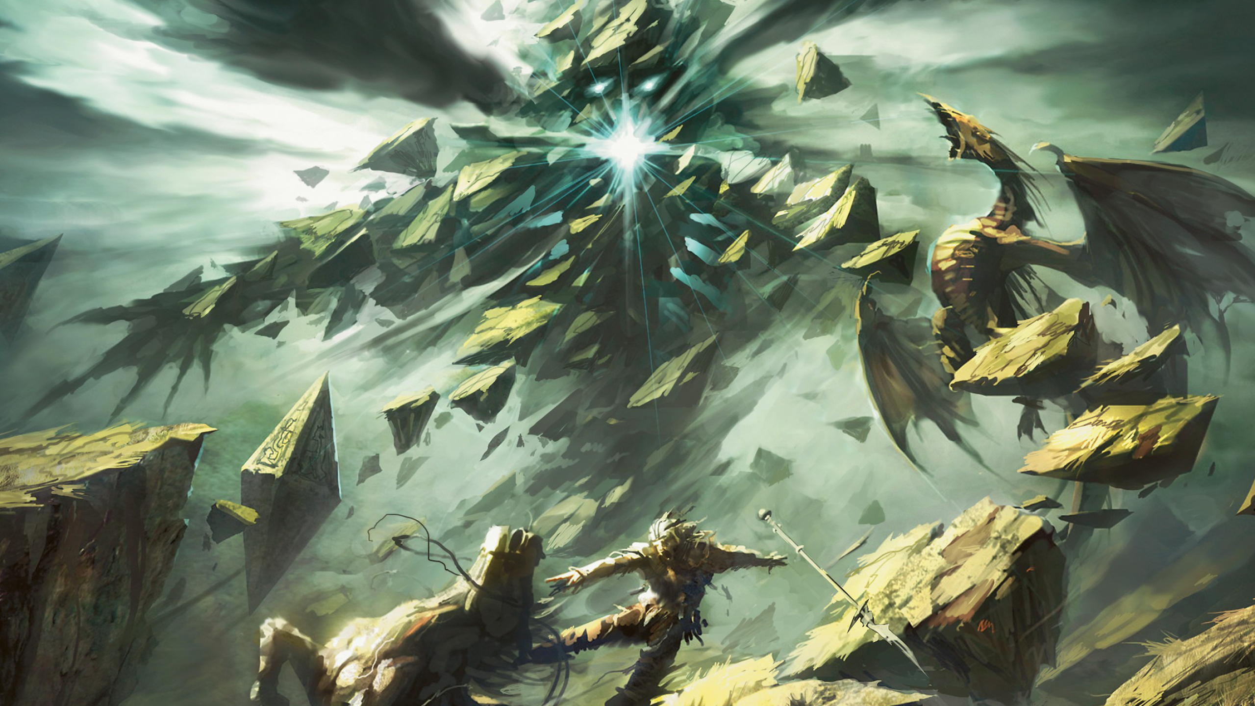 Roil Elemental, Magic: The Gathering Wallpaper, 2560x1440 HD Desktop