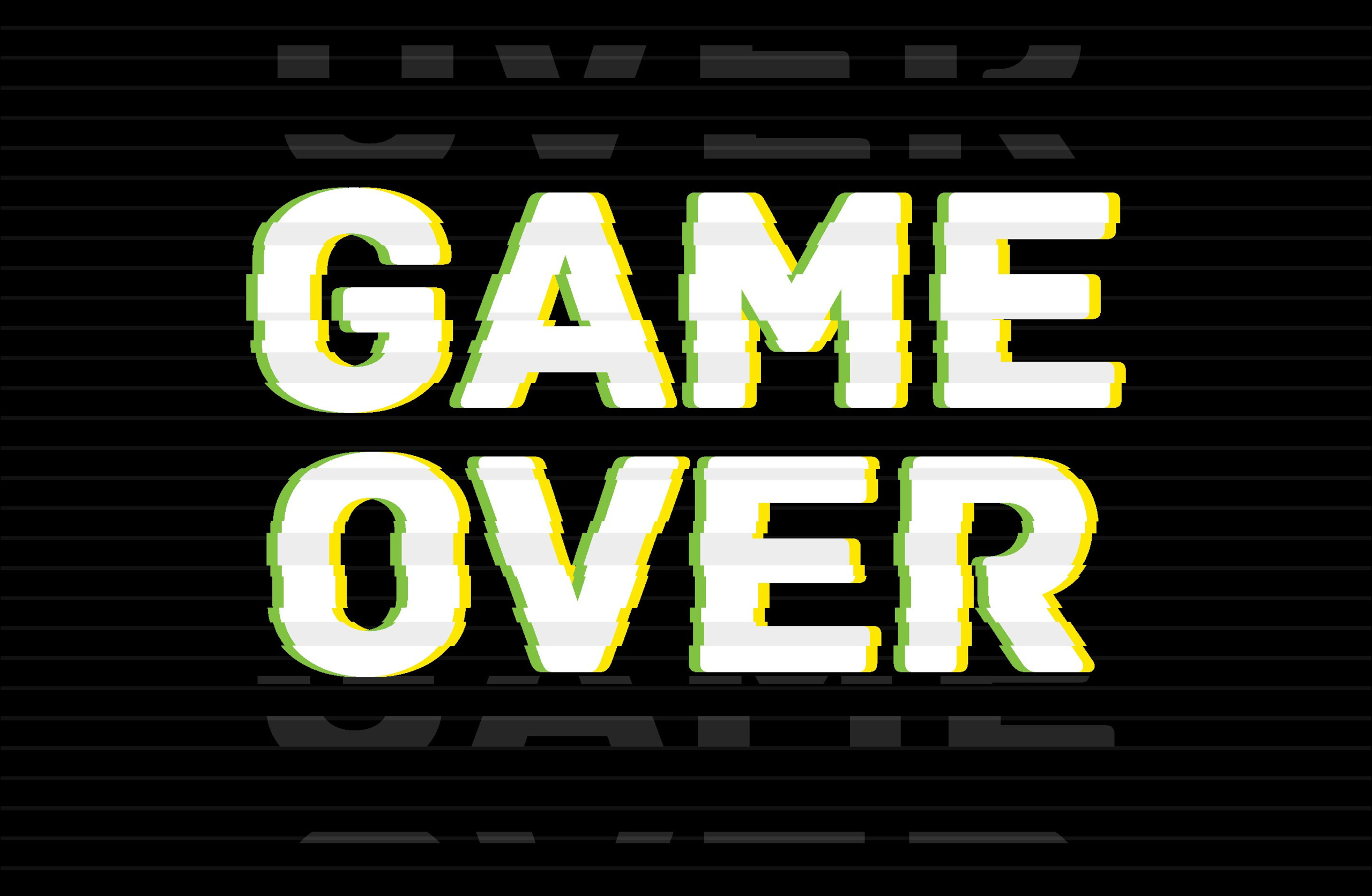 Game Over, Bold statement, Retro gaming, Simplistic design, 2560x1680 HD Desktop