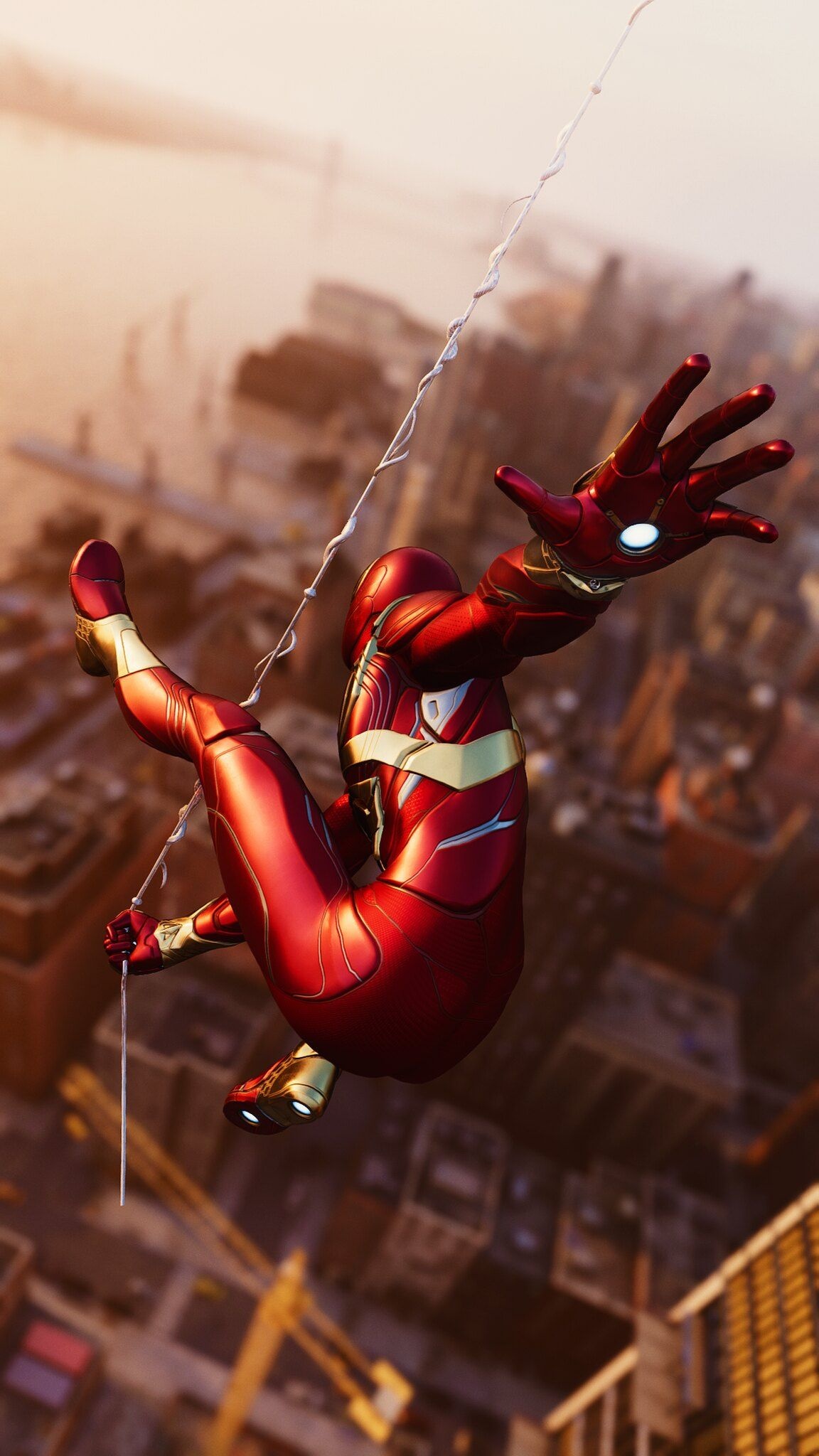 Iron Spider, Spiderman, Costume, 1160x2050 HD Phone