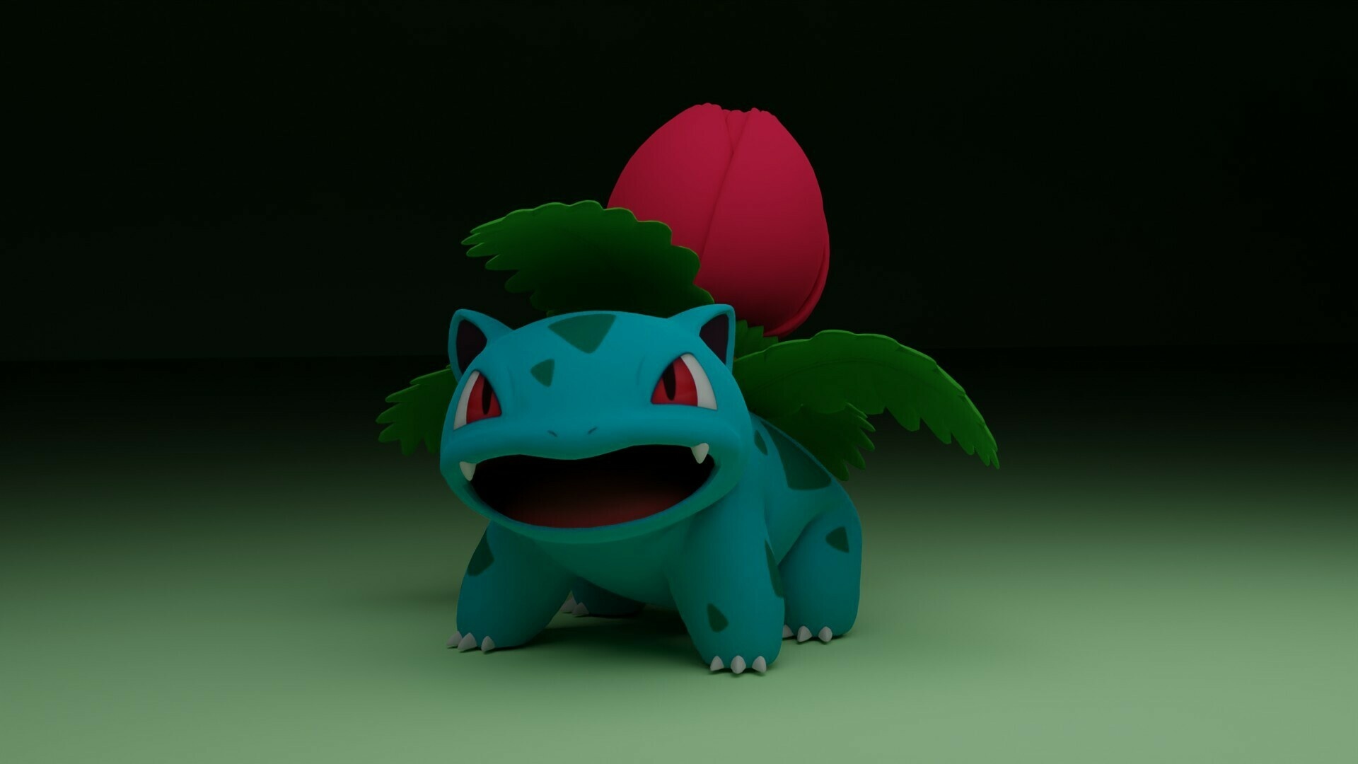 Ivysaur, 3D printed object, Download STL file, 1920x1080 Full HD Desktop