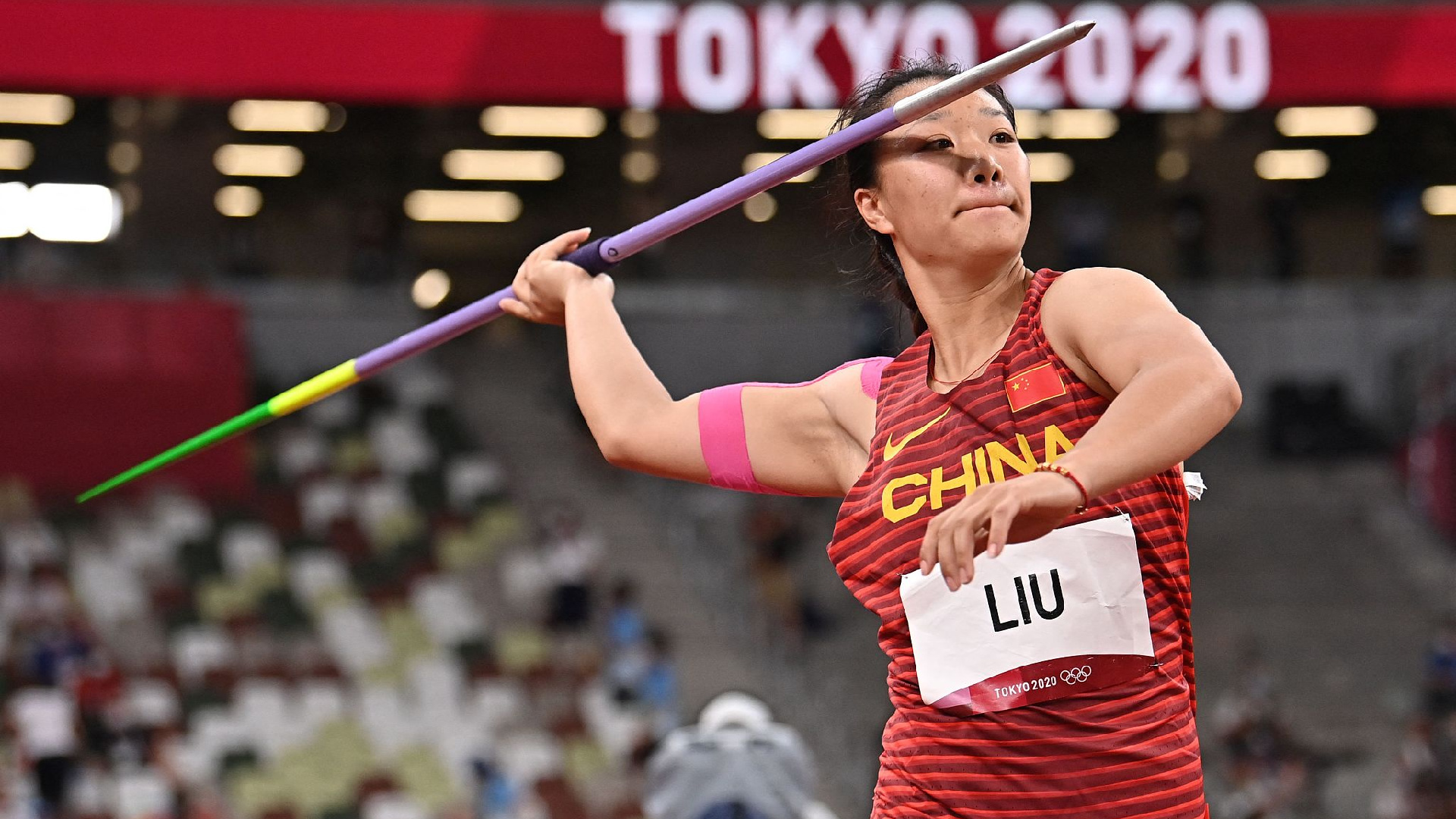 Liu Shiying, Javelin gold medal, Tokyo Olympics, Chinese athlete, 1920x1080 Full HD Desktop