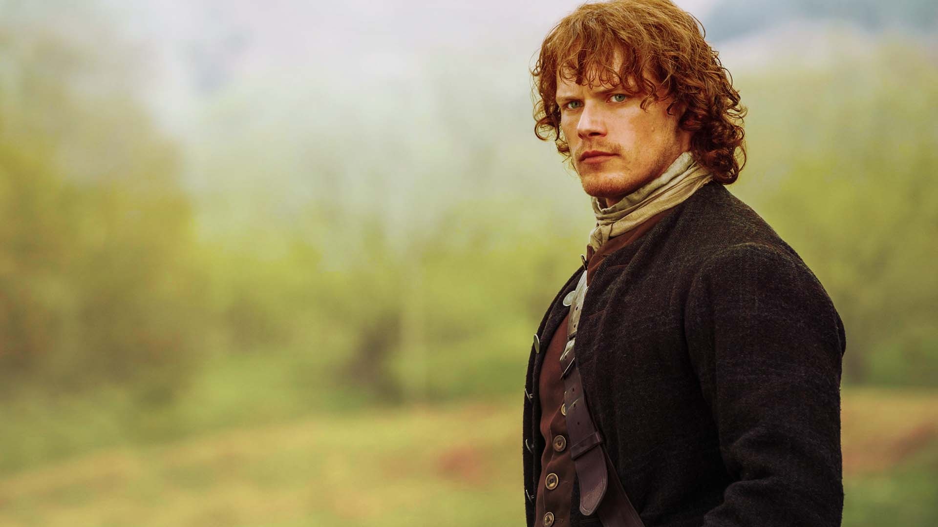 Sam Heughan, Outlander TV Series, HD wallpaper background, Scottish actor portrayal, 1920x1080 Full HD Desktop