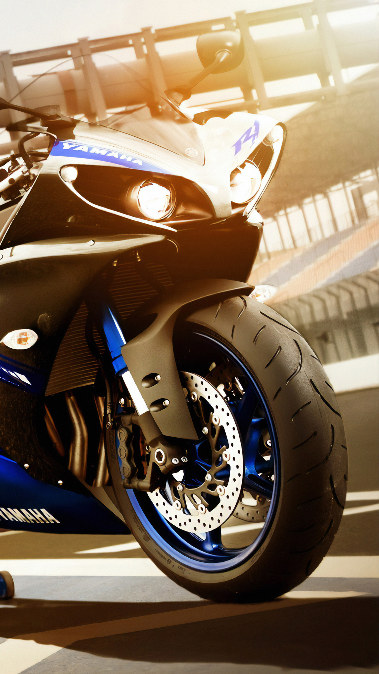 Yamaha YZF-R1, 4K resolution, Impressive visuals, Mind-blowing details, 1440x2560 HD Phone