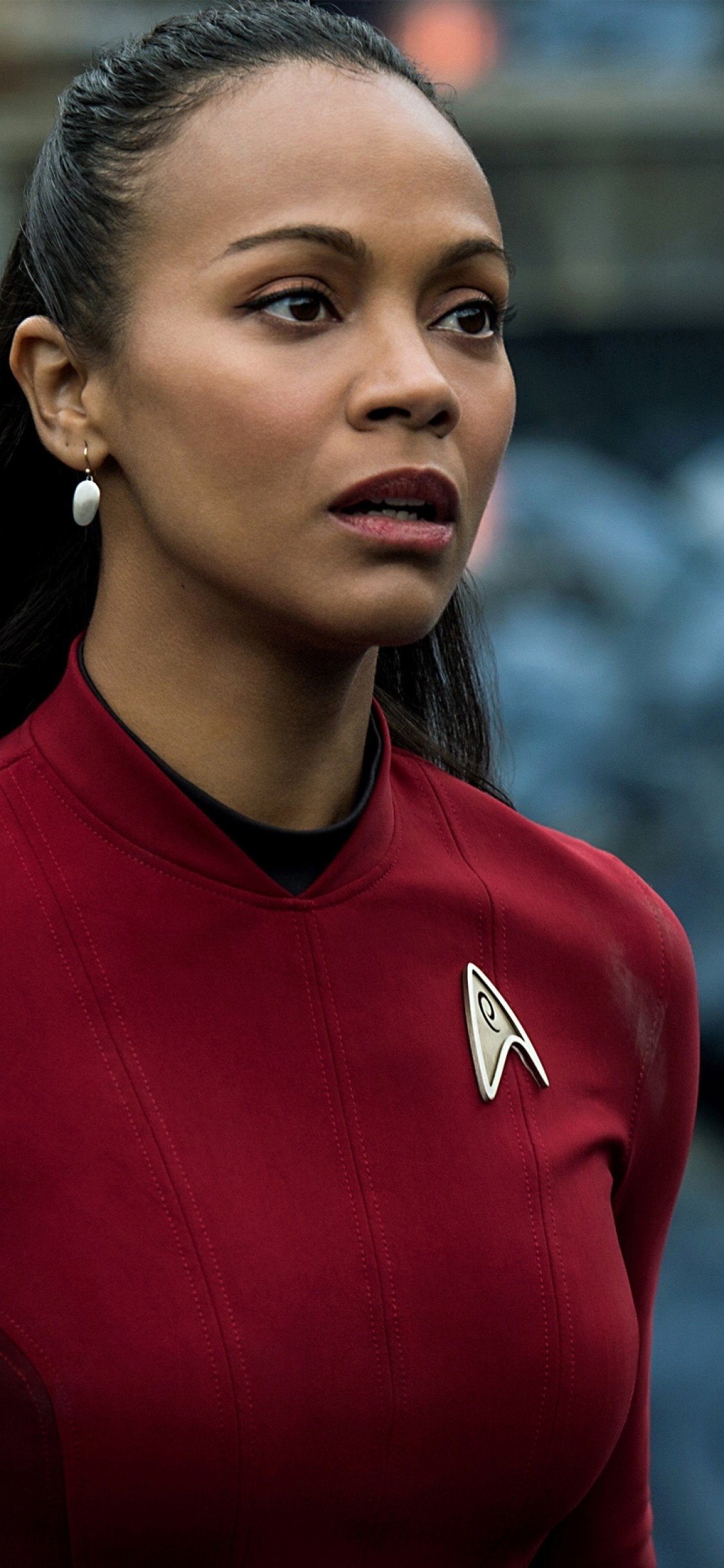 Zoe Saldana, Star Trek Beyond wallpapers, iPhone wallpapers, High-quality images, 1130x2440 HD Phone