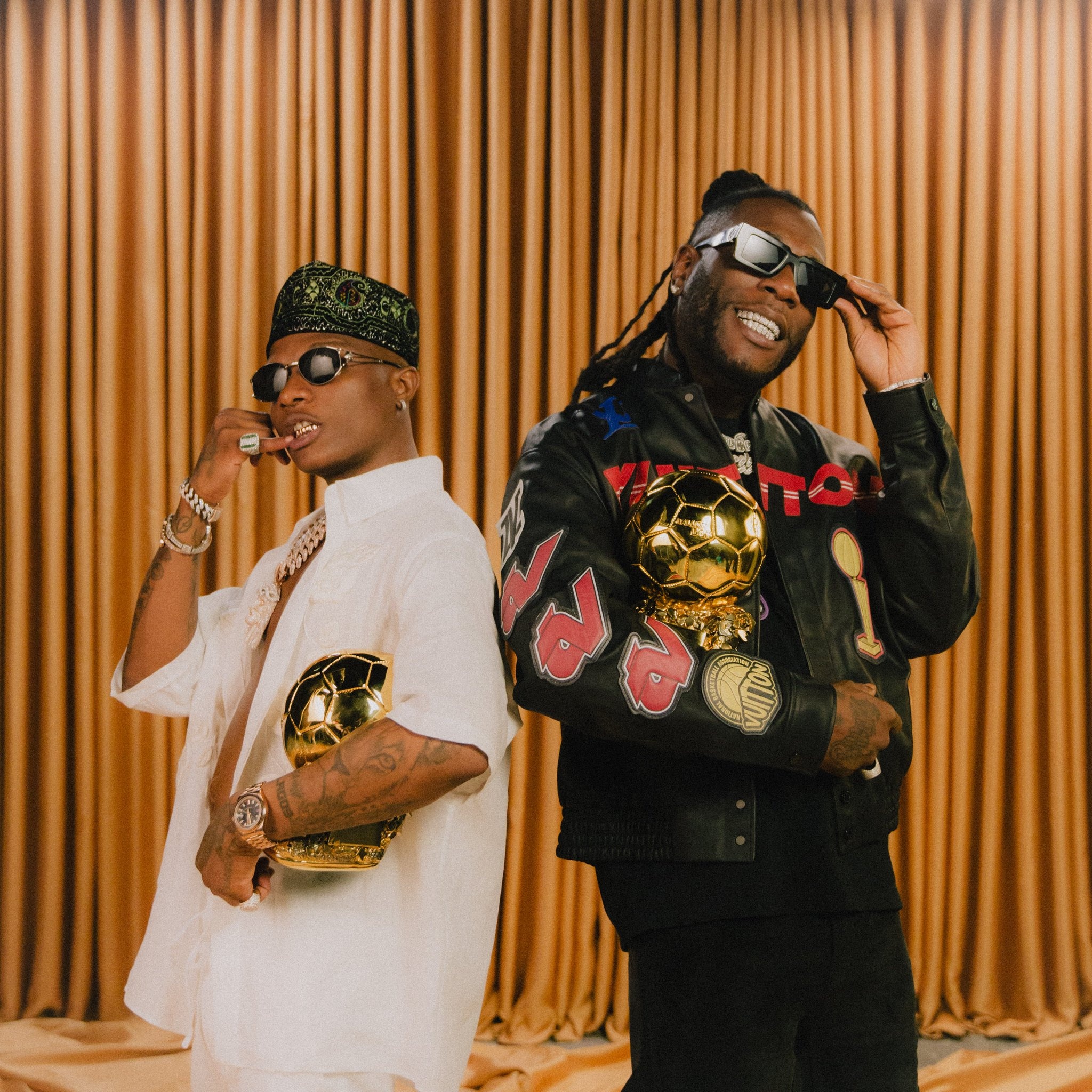 Burna Boy, Music collaboration, Wizkid feature, Ballon Dor video, 2050x2050 HD Phone