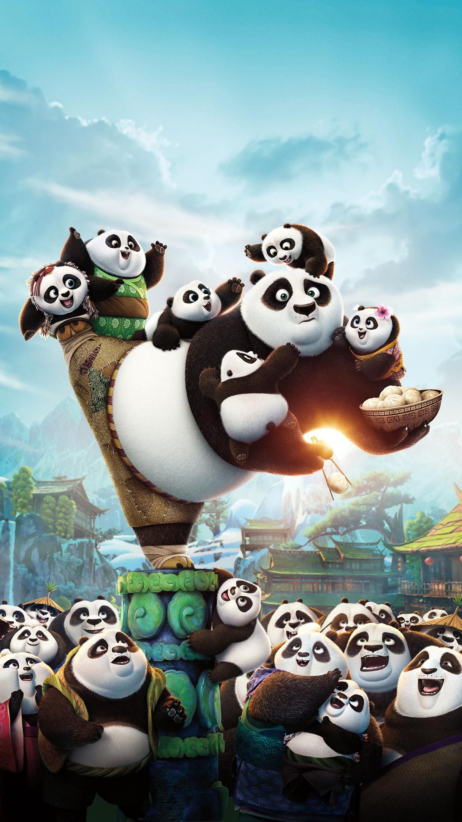 Kung Fu Panda, Phone wallpaper, Vibrant visuals, Disney animation, 1540x2740 HD Phone