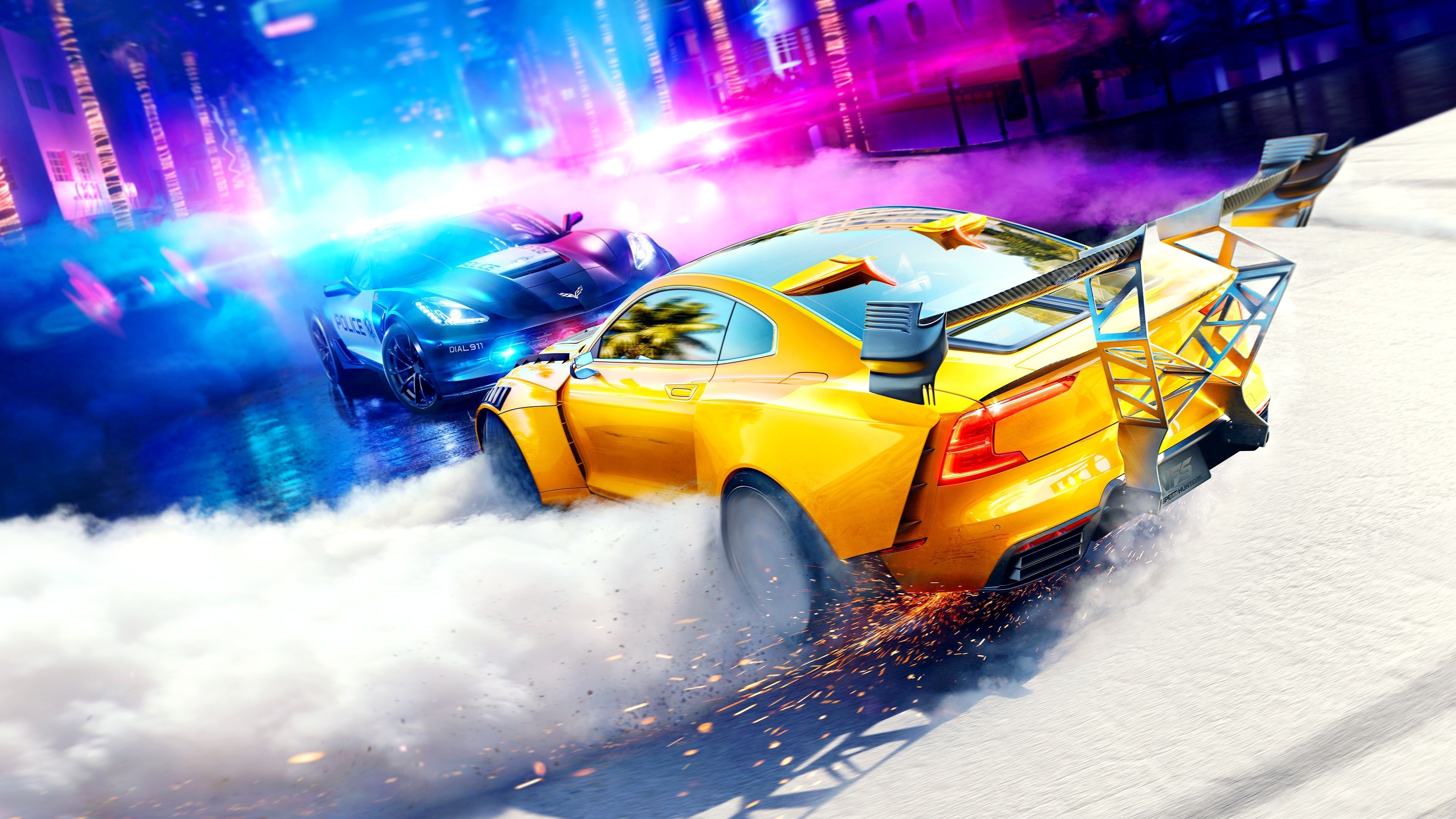 Need for Speed ​​Heat, Racing Games Wallpaper, 3840x2160 4K Desktop