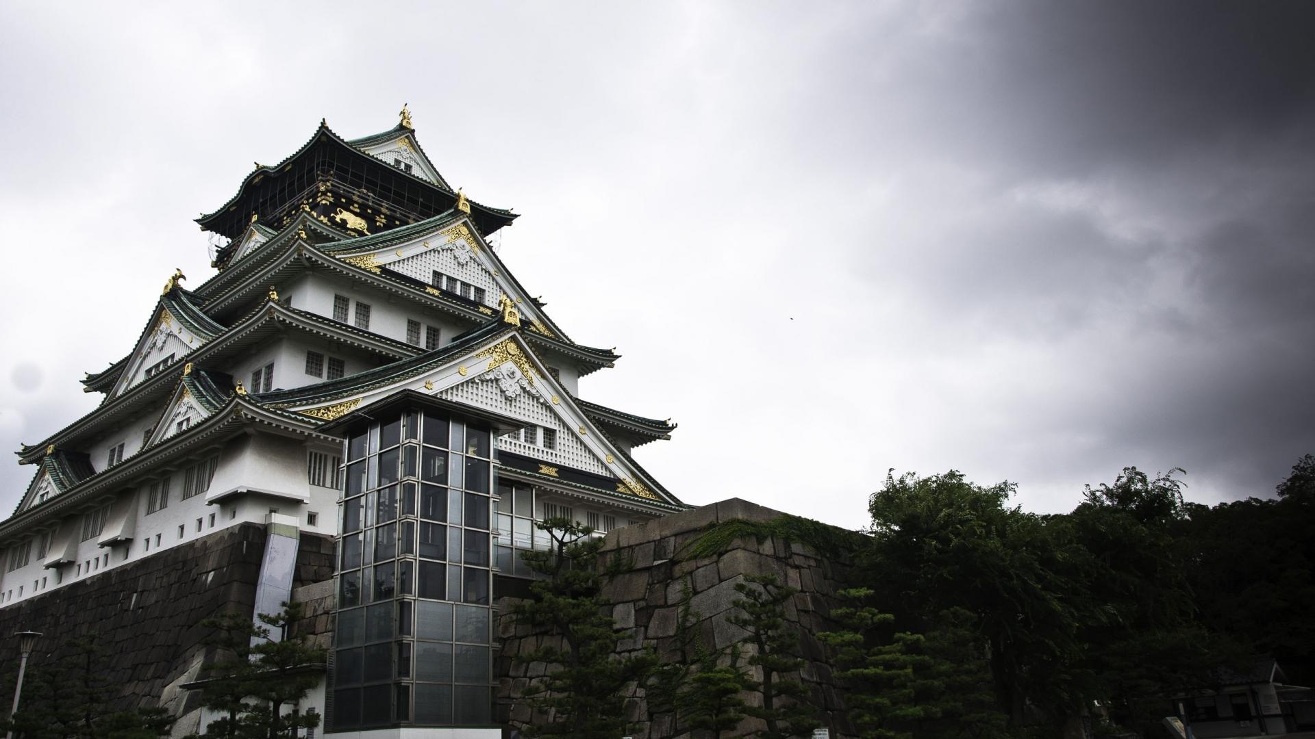 Osaka Castle, Free download, Wallpapers, Osaka Castle, 1920x1080 Full HD Desktop