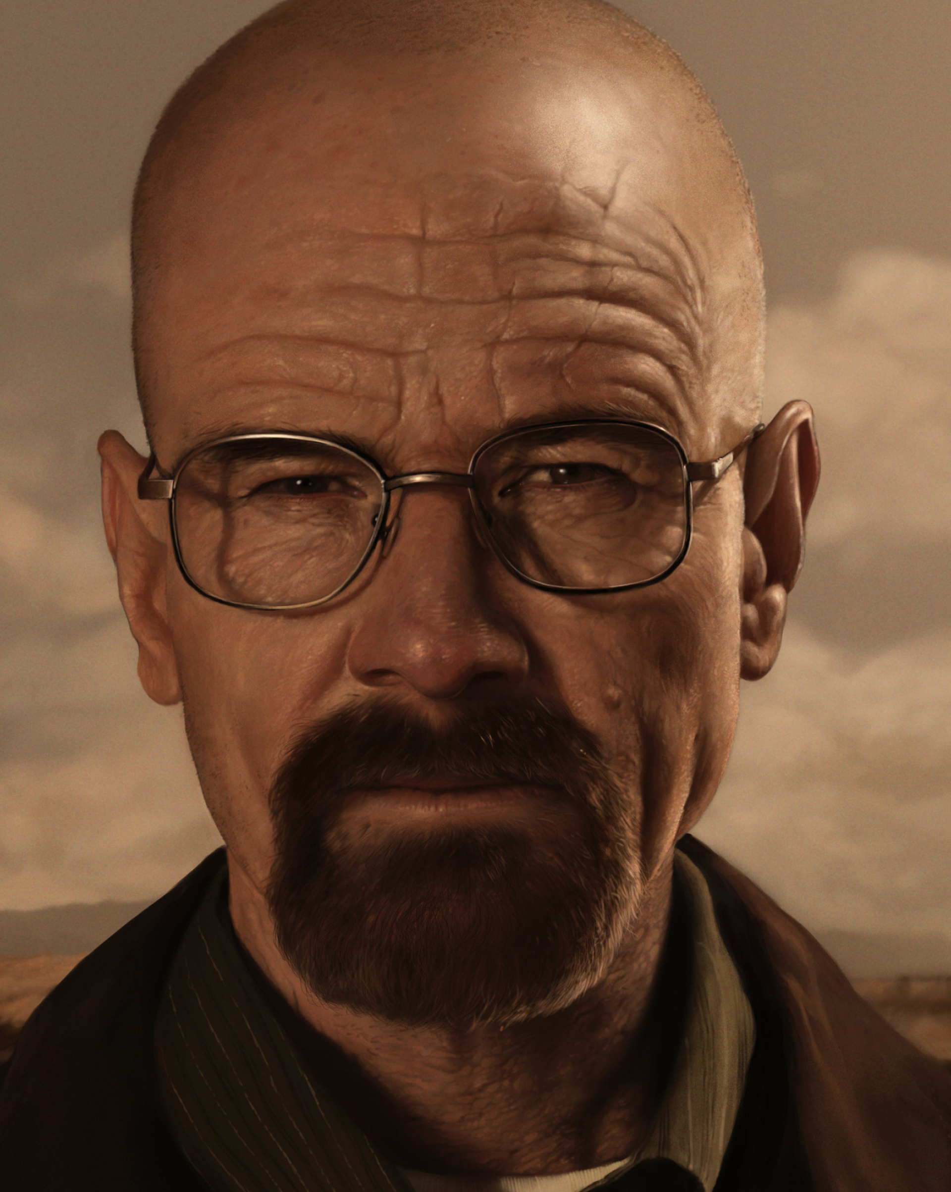 Breaking Bad, Walter White Fan Art, ArtStation, 1920x2410 HD Phone