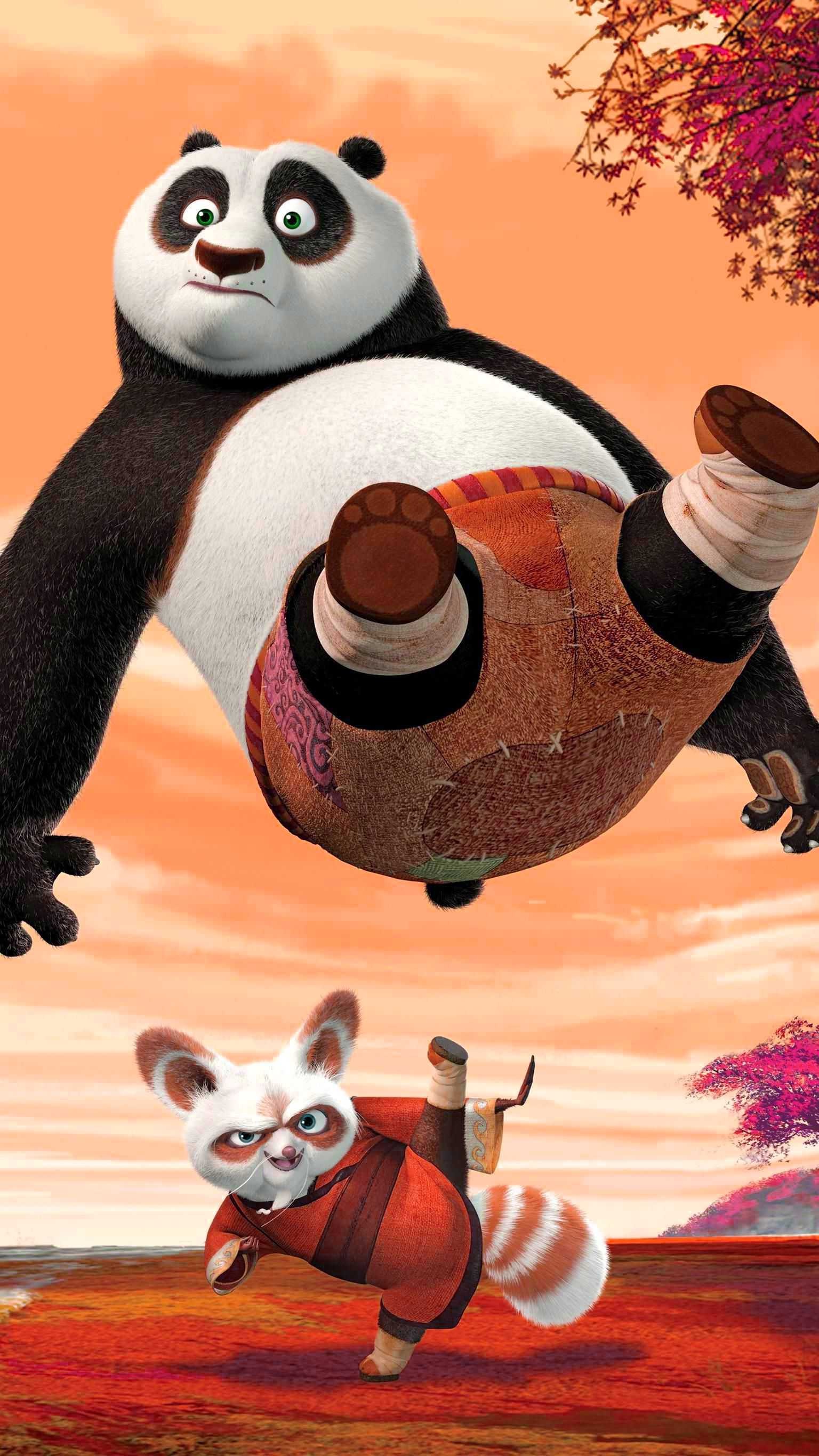 Master Shifu and Po, Kung Fu Panda Wallpaper, 1540x2740 HD Phone