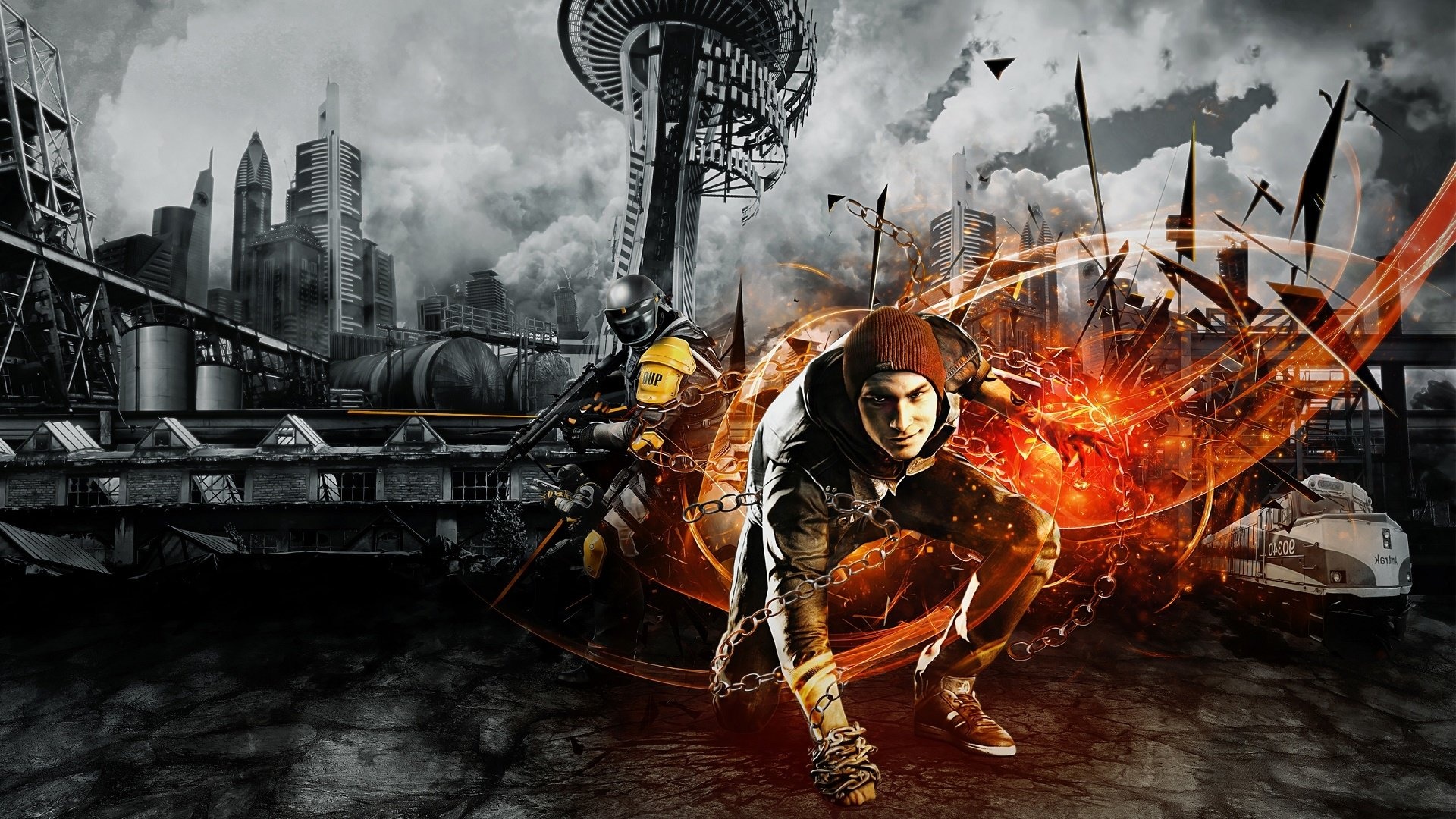 inFAMOUS: Second Son, HD wallpaper, Striking image, Visual masterpiece, 1920x1080 Full HD Desktop