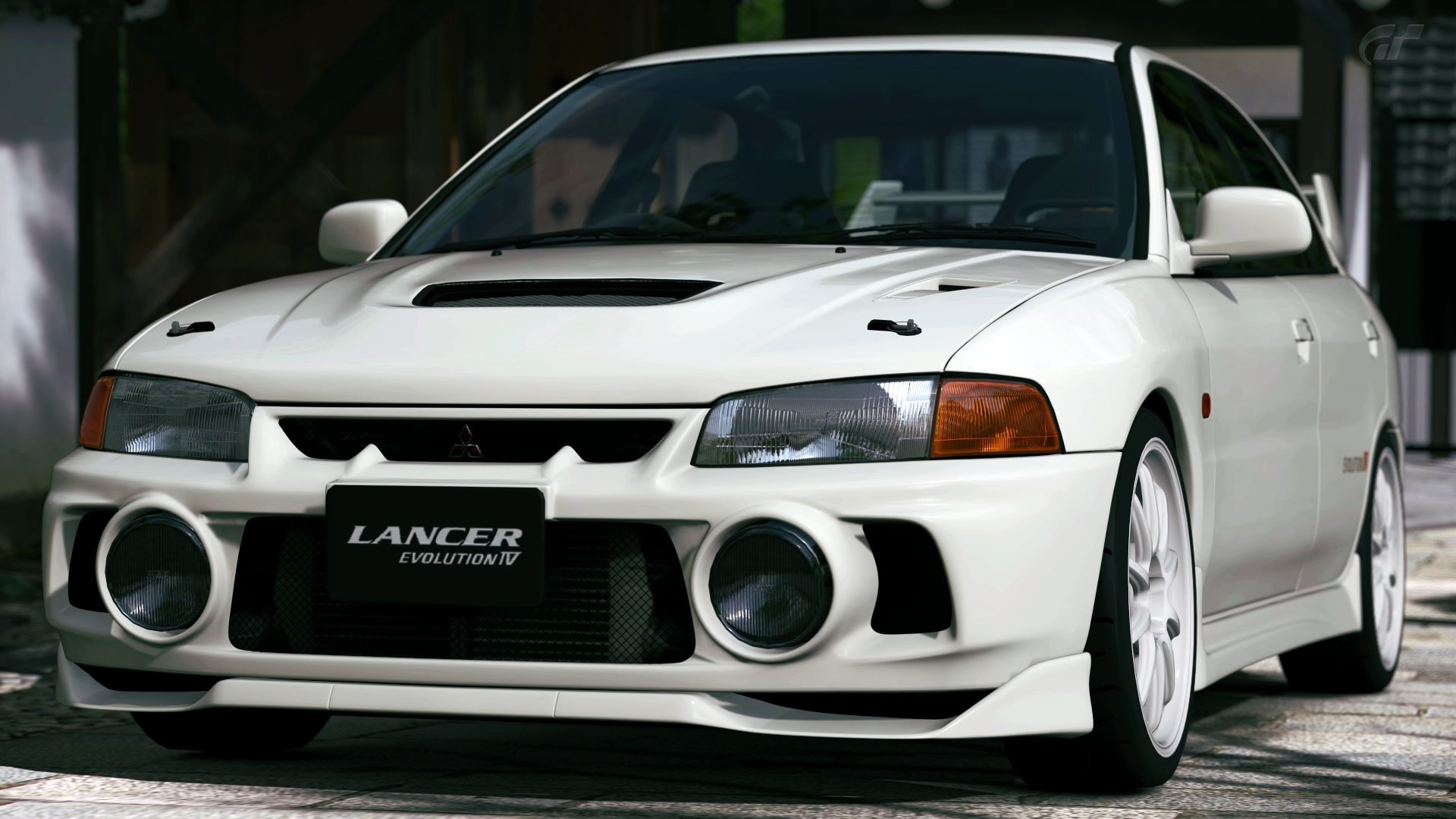 Mitsubishi Lancer Evo IV, 3D wallpaper, Unique styling, 1920x1080 Full HD Desktop