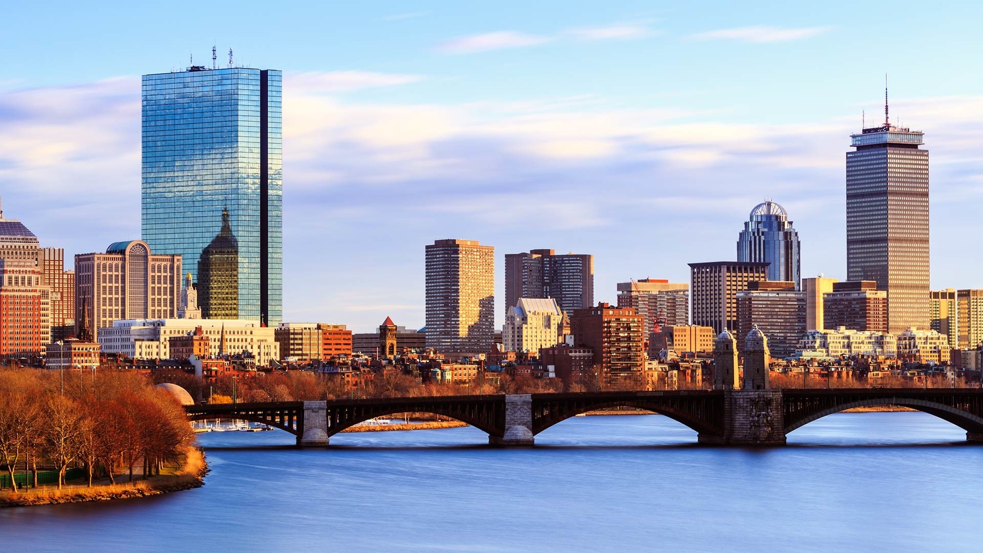 Longfellow Bridge, Boston Skyline Wallpaper, 1920x1080 Full HD Desktop