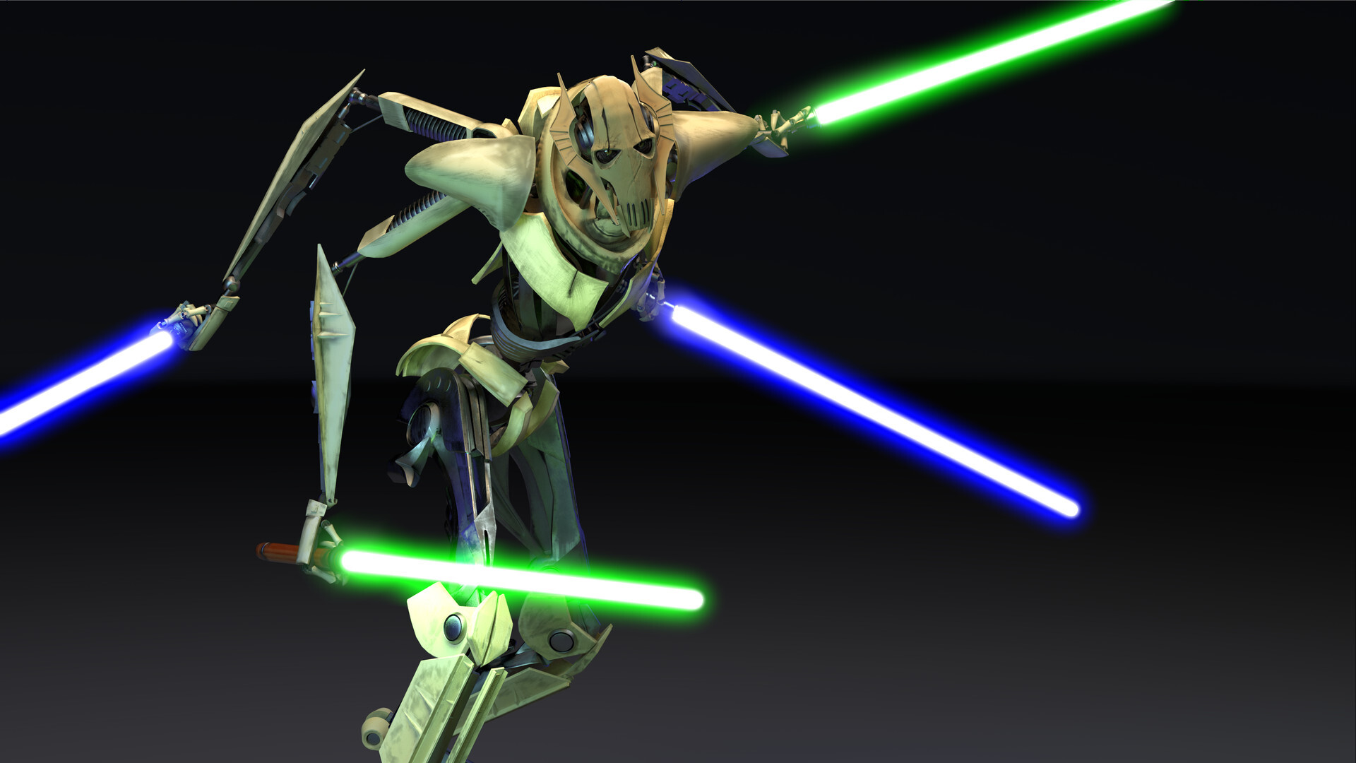 General Grievous, Revenge of the Sith artwork, Digital art, Star Wars franchise, 1920x1080 Full HD Desktop