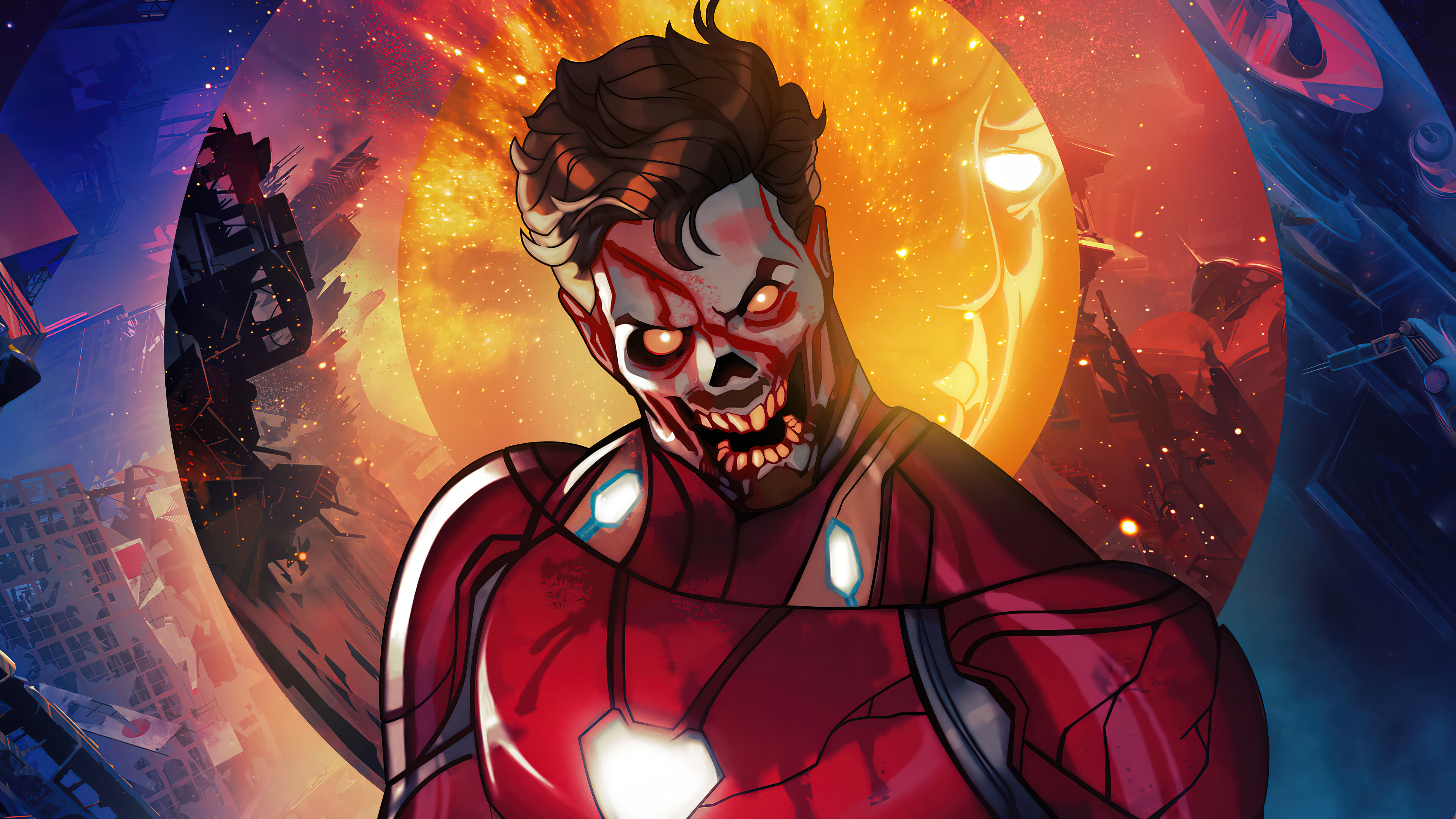 Zombie Iron Man, What If...? Wallpaper, 3840x2160 4K Desktop