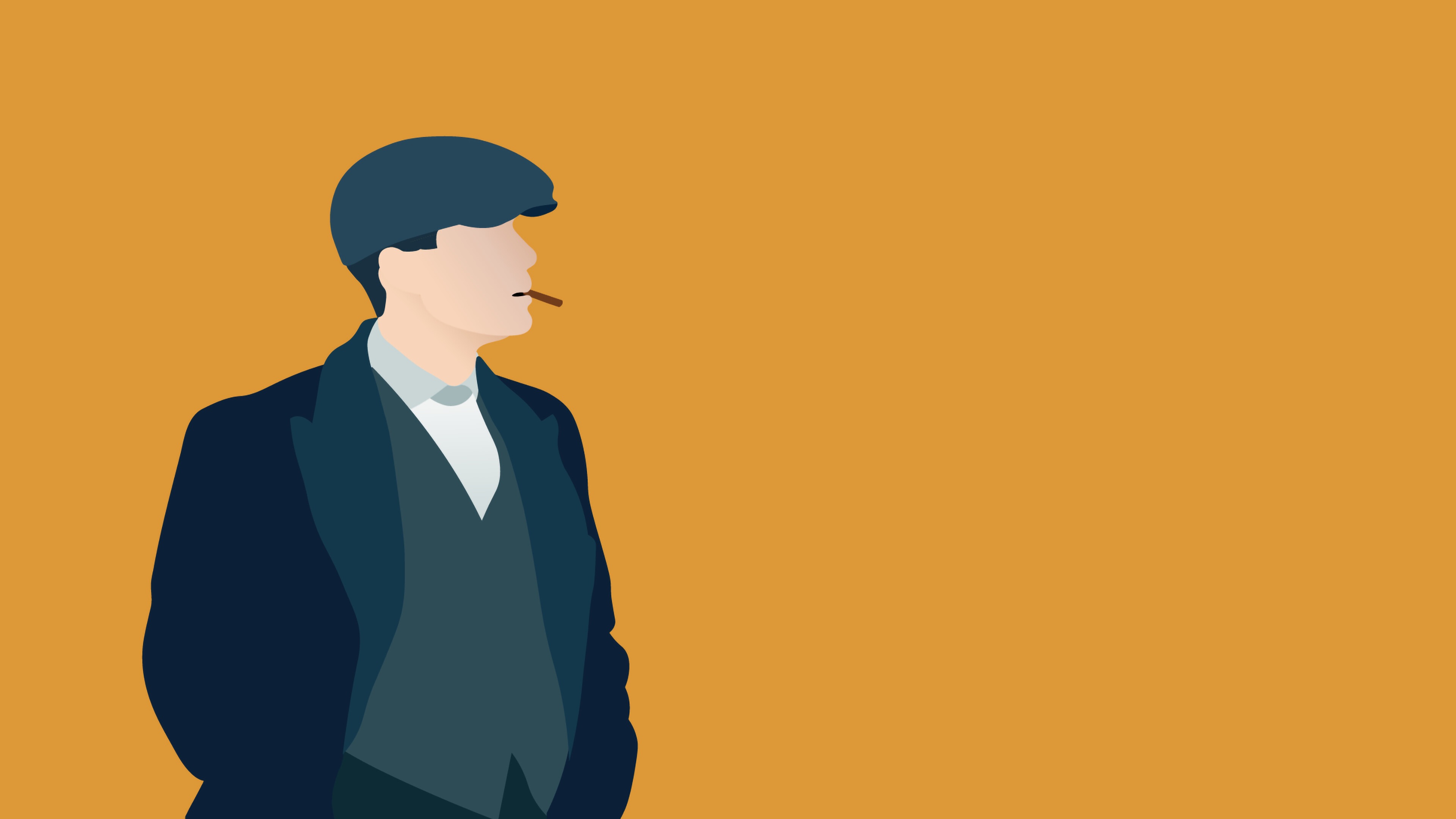 Peaky Blinders, OC Tommy, Minimalist artwork, RPeakyBlinders, 3840x2160 4K Desktop