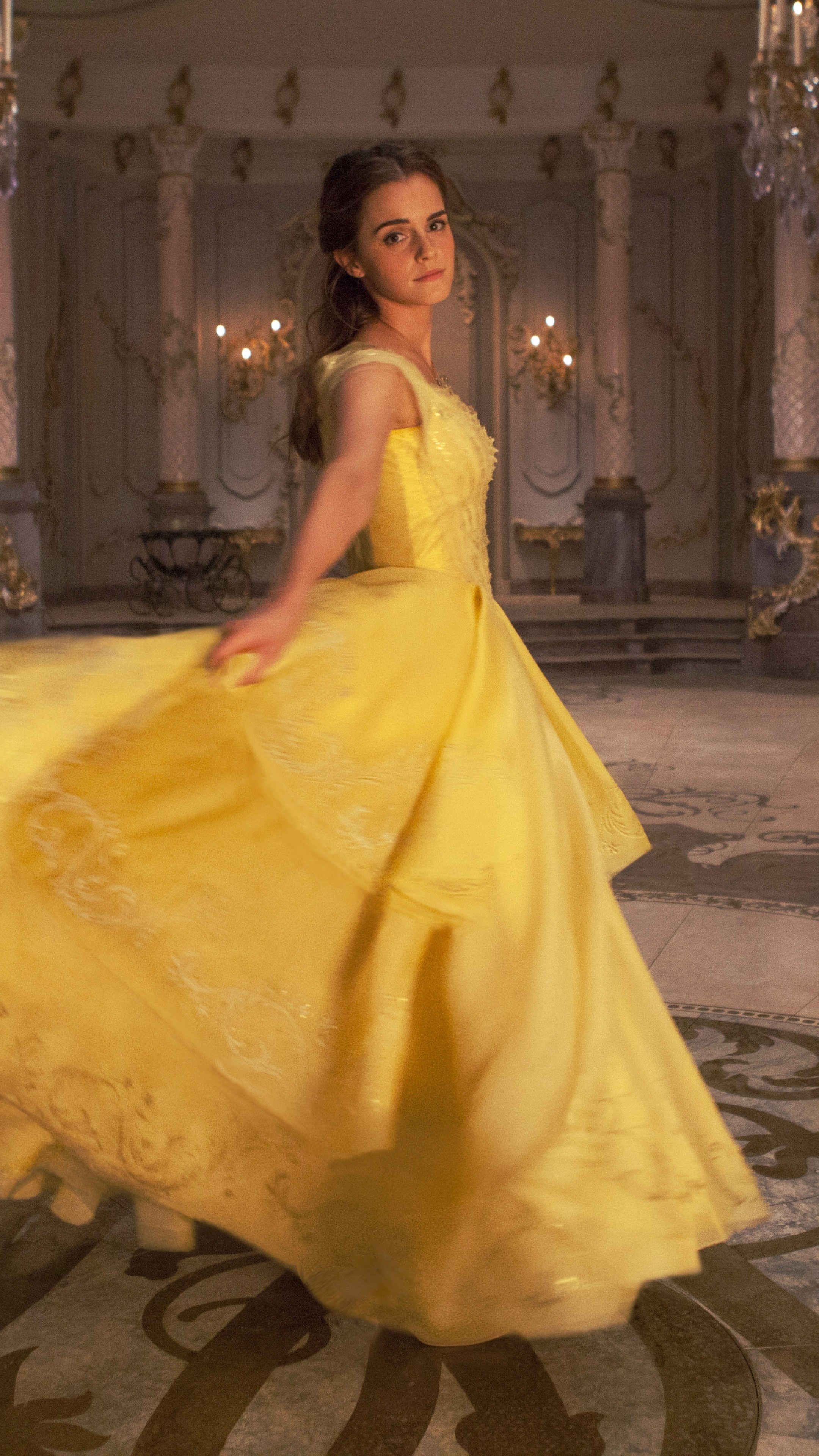 Beauty and the Beast, Emma Watson, Best movies, 12495, 2160x3840 4K Phone