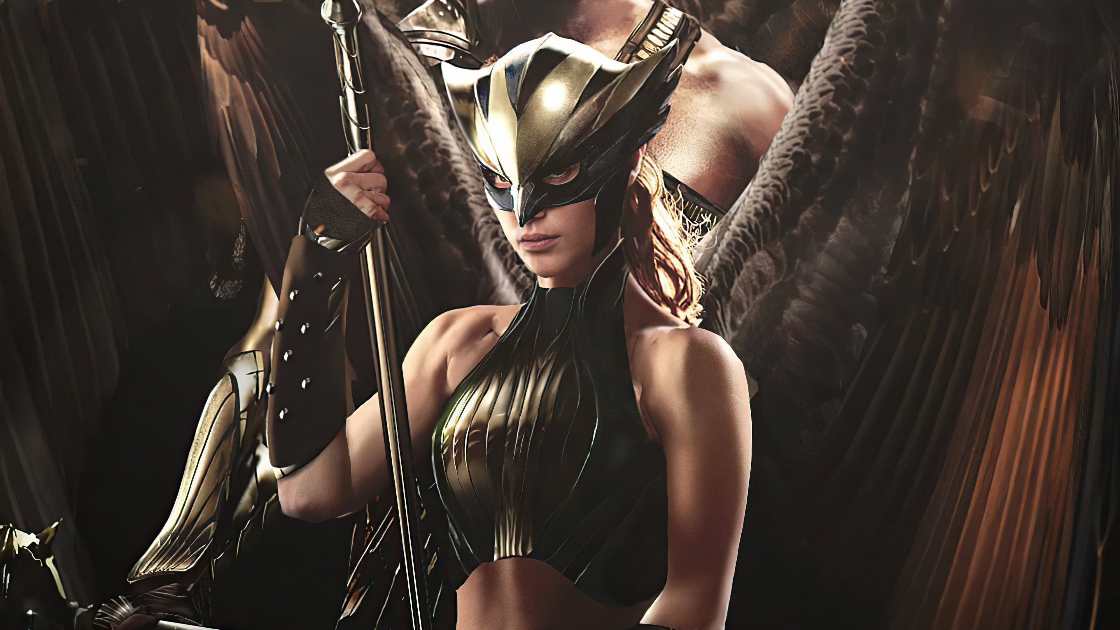 Hawkgirl, Character image, Comic book illustration, DC Comics, 3840x2160 4K Desktop