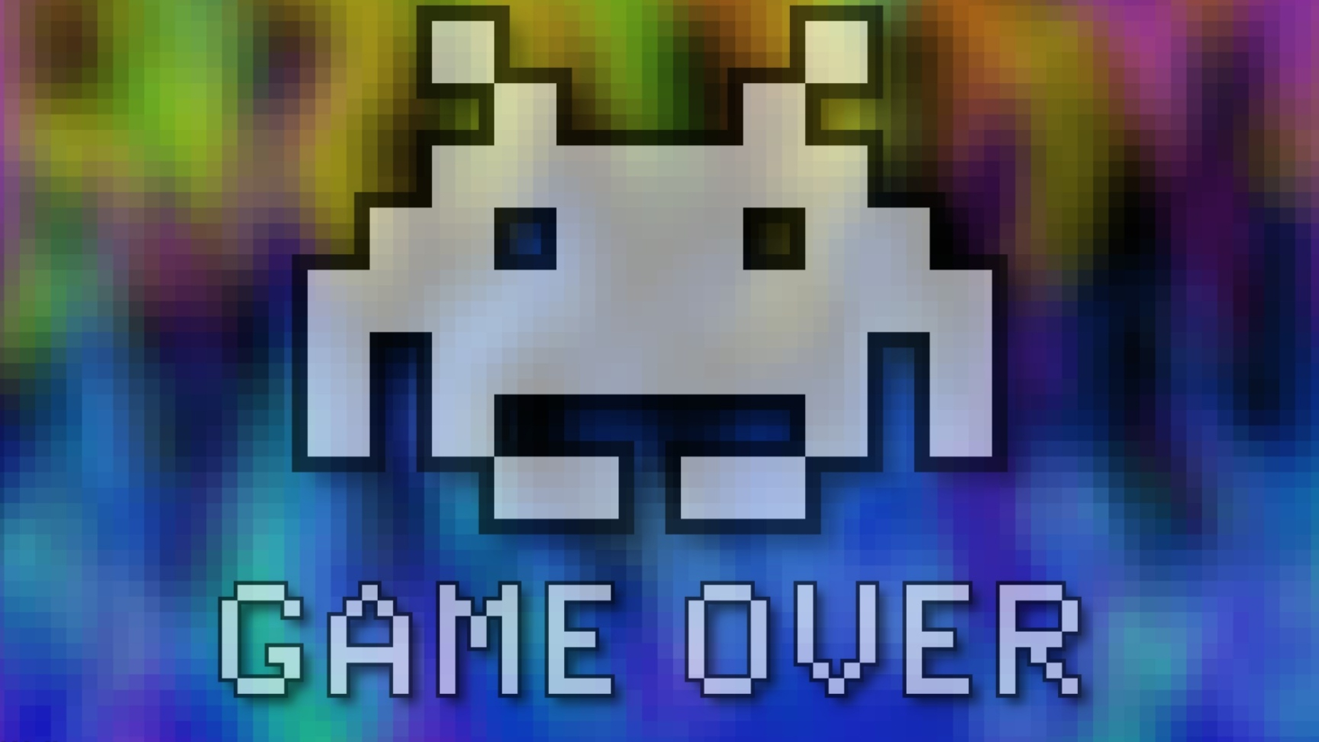 Game Over, Invader wallpapers, Free download, Desktop backgrounds, 1920x1080 Full HD Desktop