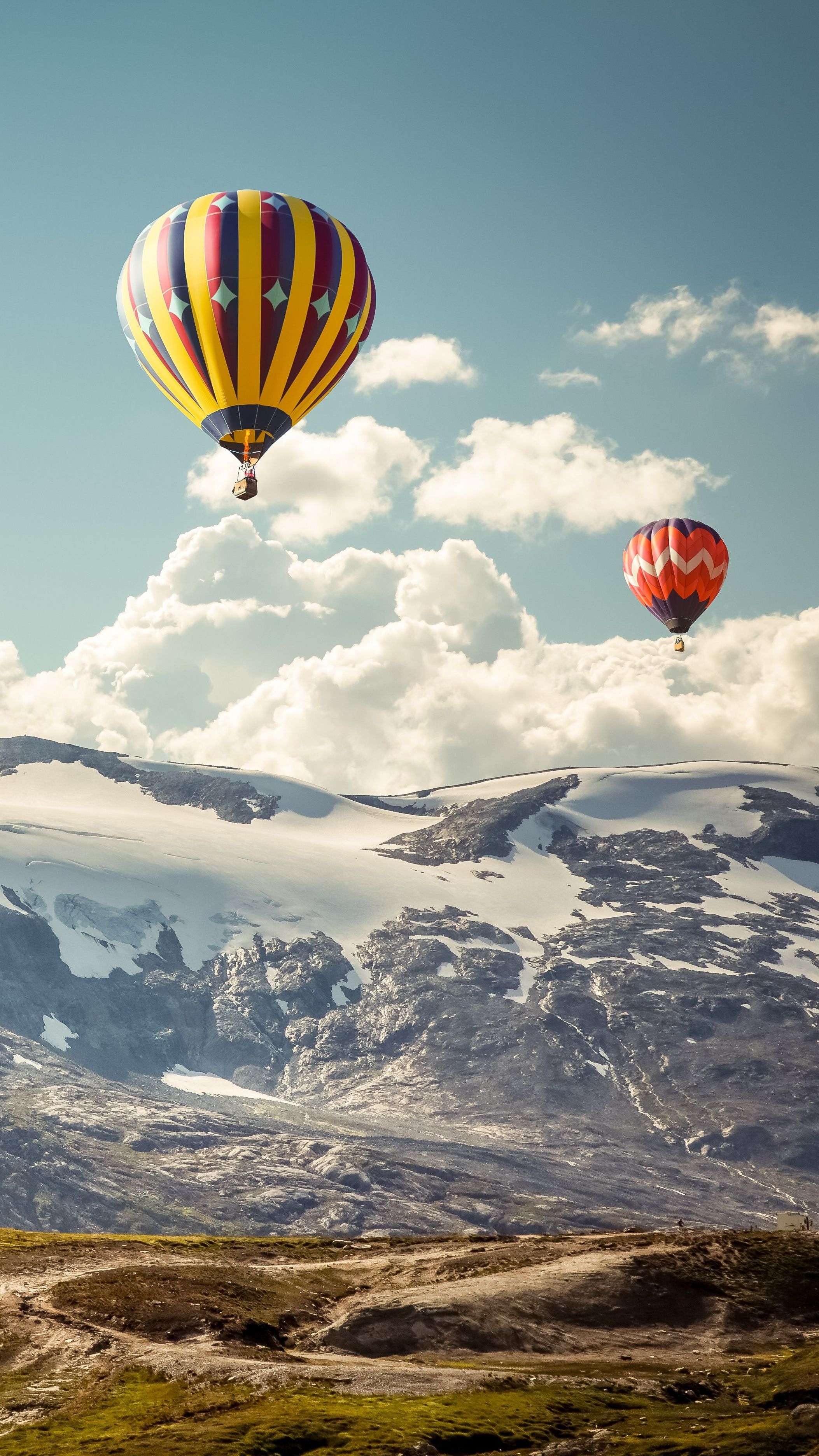 Hot Air Balloon, Nature, iPhone XS Max, Wallpapers, 2110x3750 HD Phone