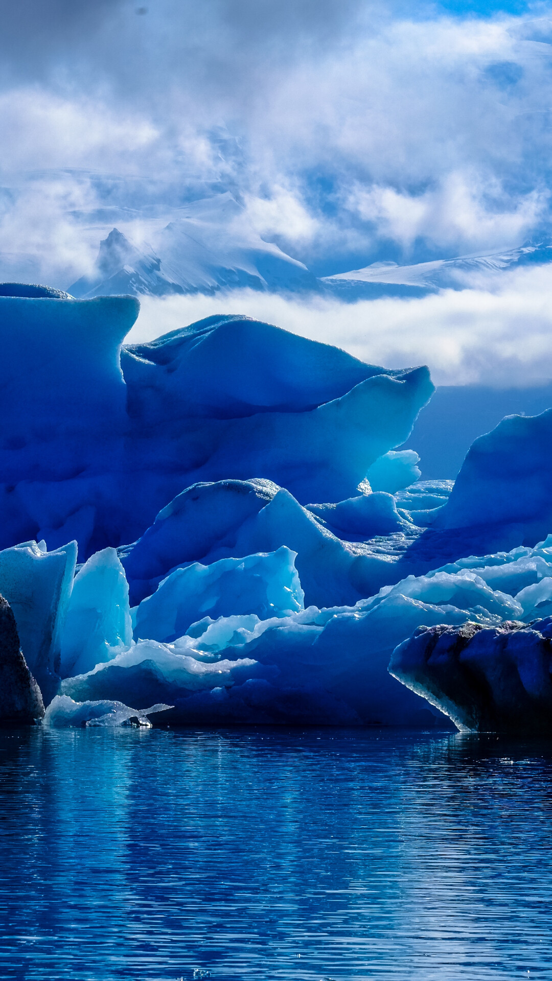 Glacier, Lagoon wallpaper, Spectacular sight, Perfect for iPhone, 1080x1920 Full HD Phone