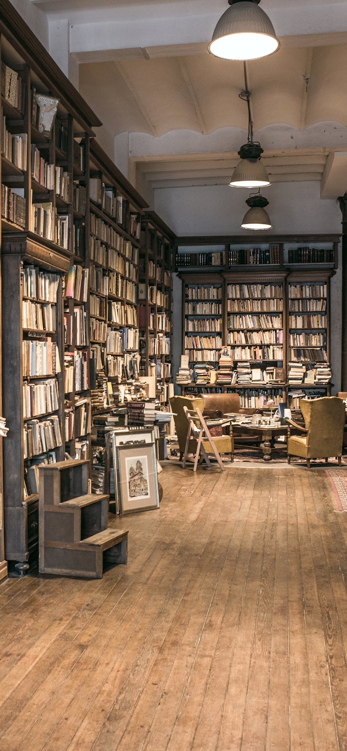 Man-Made, Library, Study, Interior, 1170x2540 HD Phone