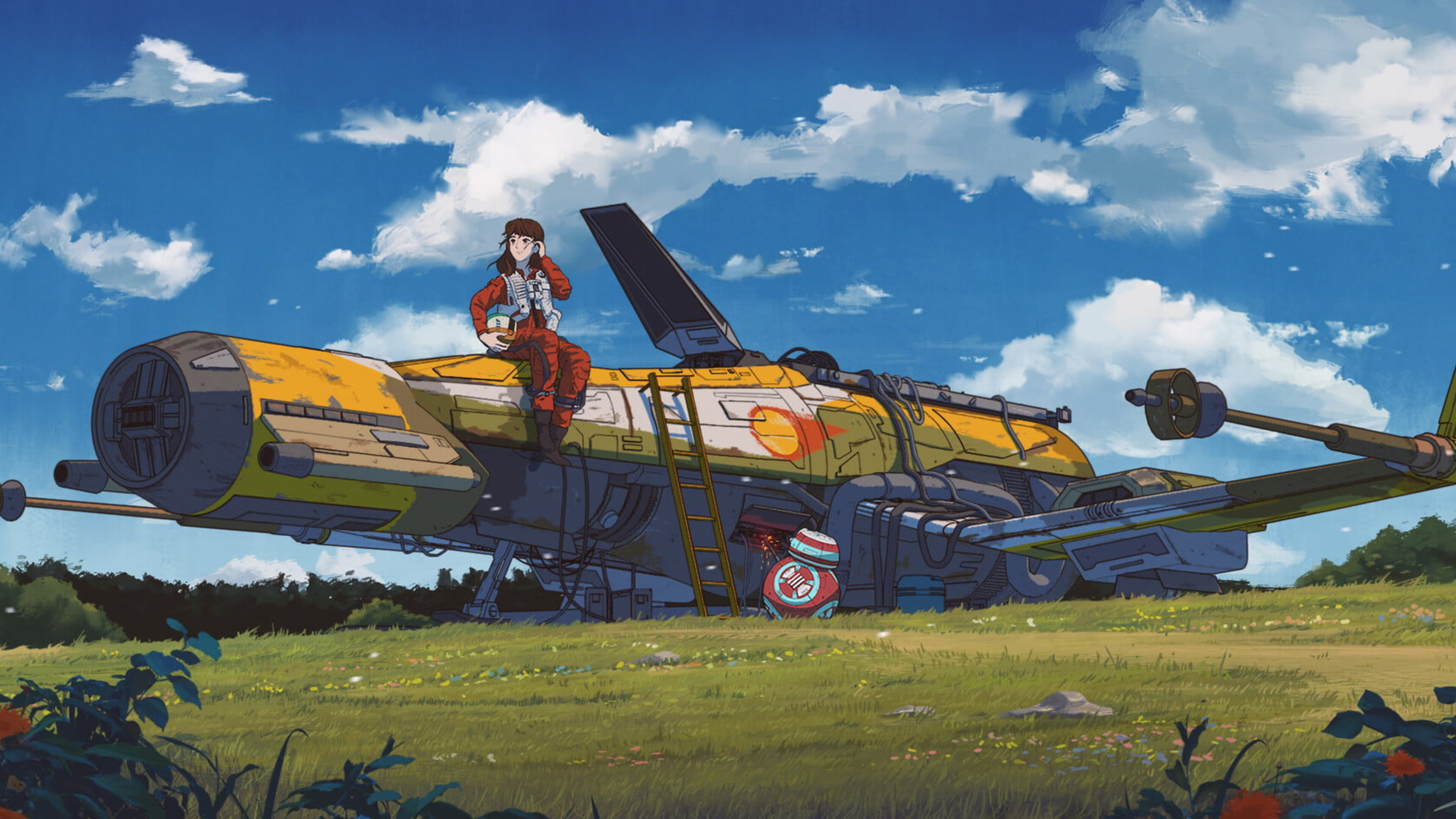 Studio Ghibli, Star Wars, Rwallpapers, 3840x2160 4K Desktop