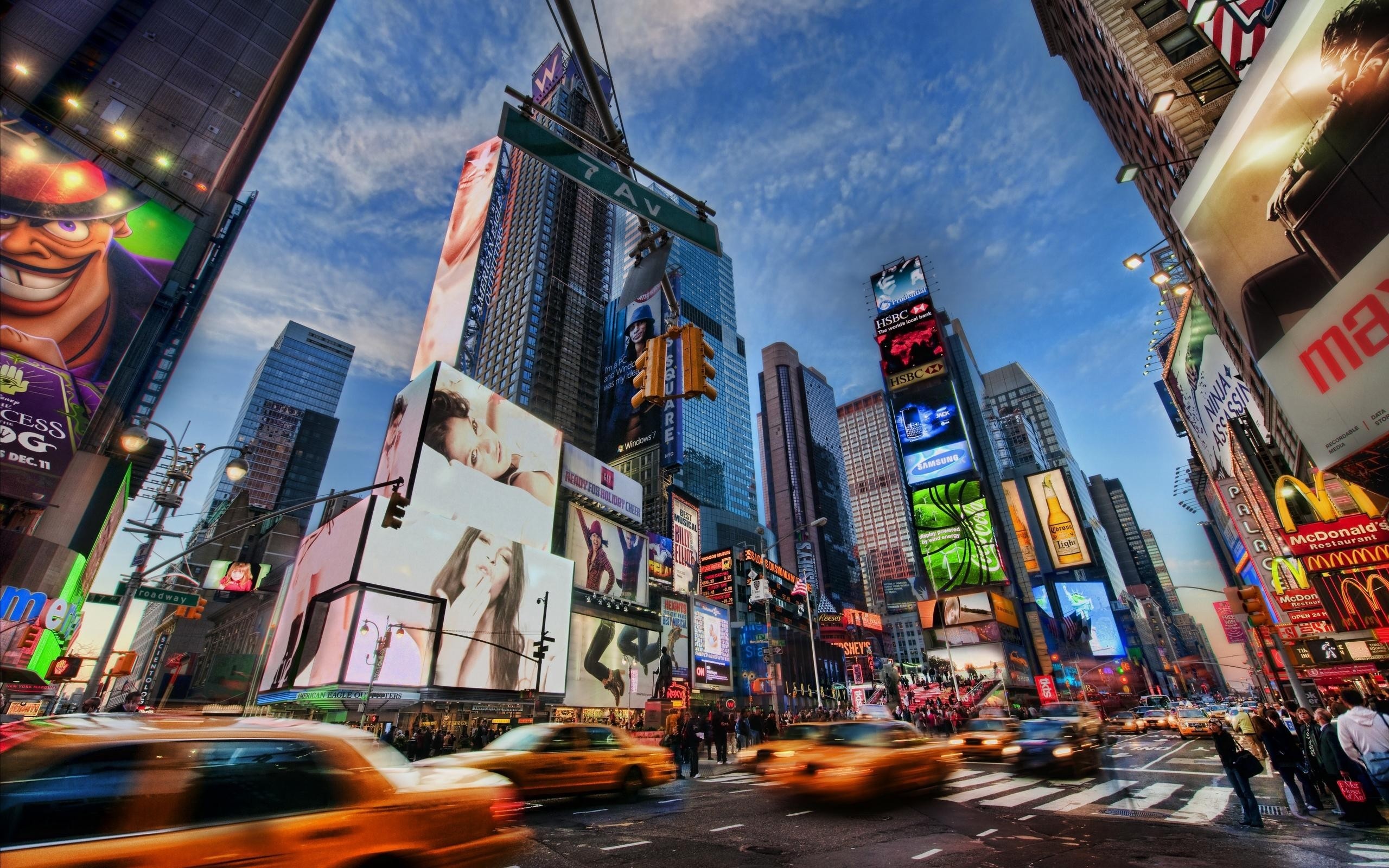 New York City, City street, Skyscraper, Urban area, 2560x1600 HD Desktop