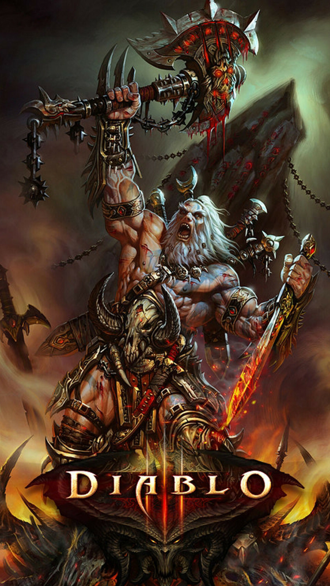 Barbarian, Diablo Wallpaper, 1080x1920 Full HD Phone