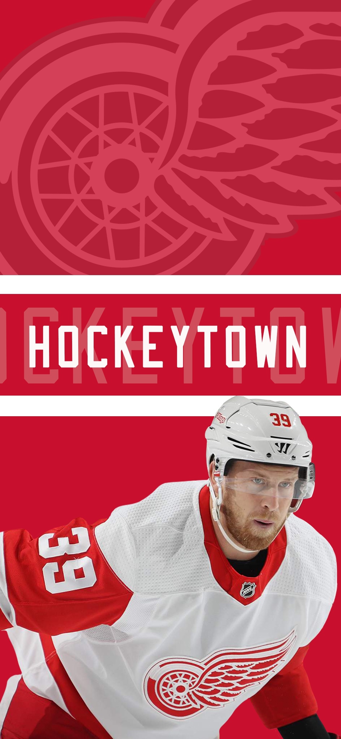 Johan Franzen, Detroit Red Wings Wallpaper, 1130x2440 HD Phone