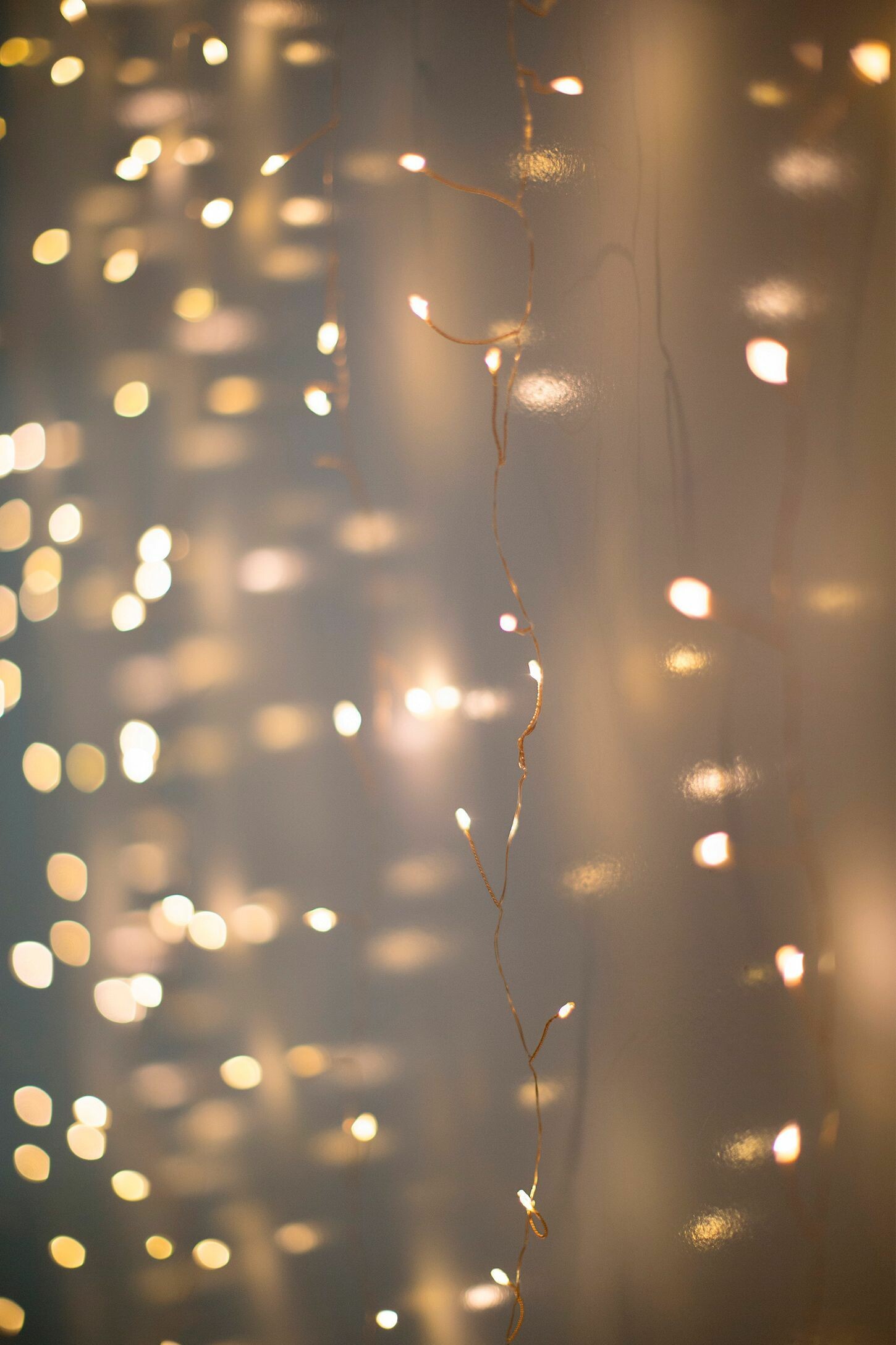 Fairy Lights, Copper curtain, Christmas lights, Mesmerizing photography, 1450x2180 HD Phone