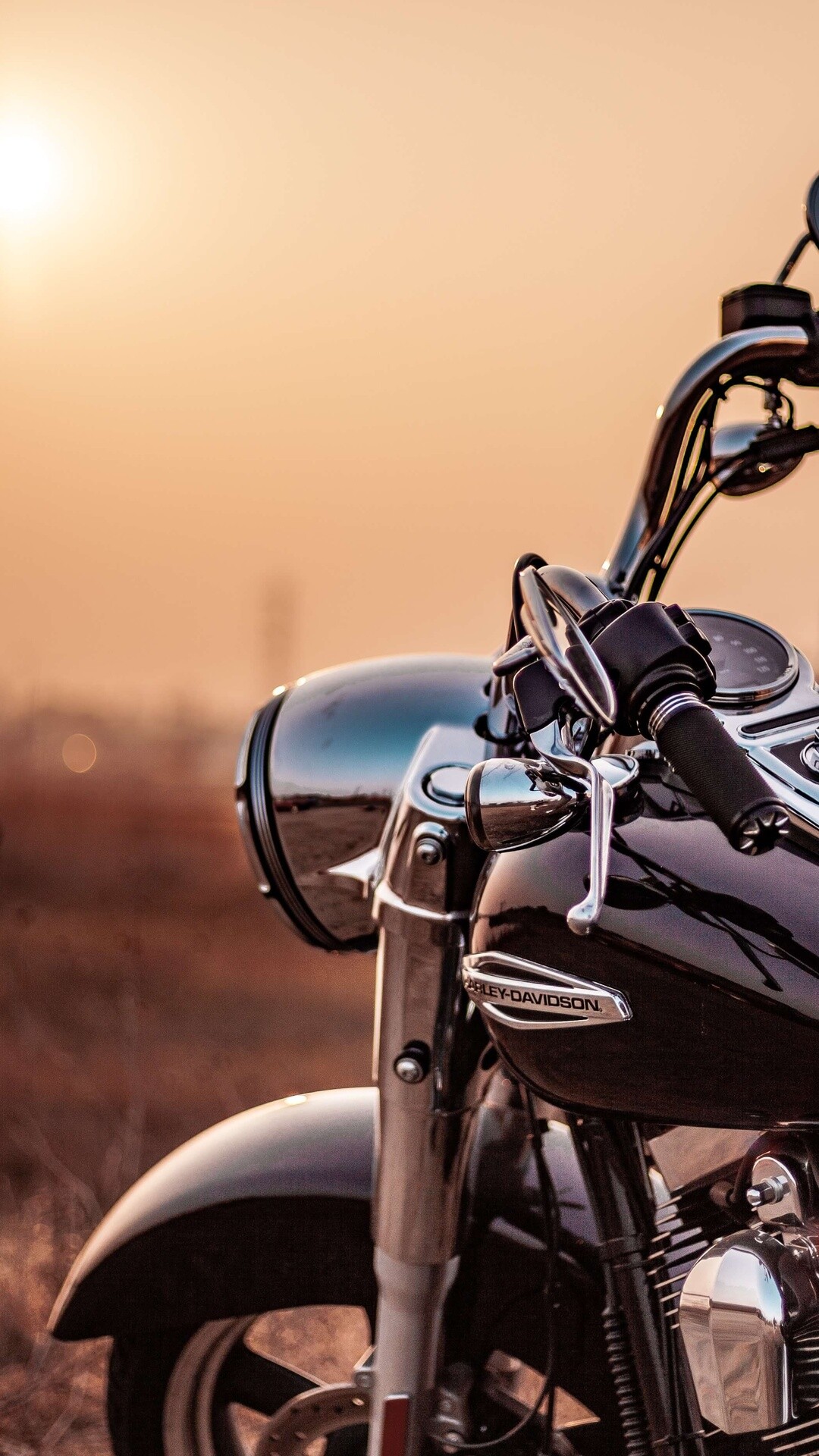 Harley-Davidson Auto, Somewhere in the distance, iPhone HD wallpapers, Photographic beauty, 1080x1920 Full HD Phone